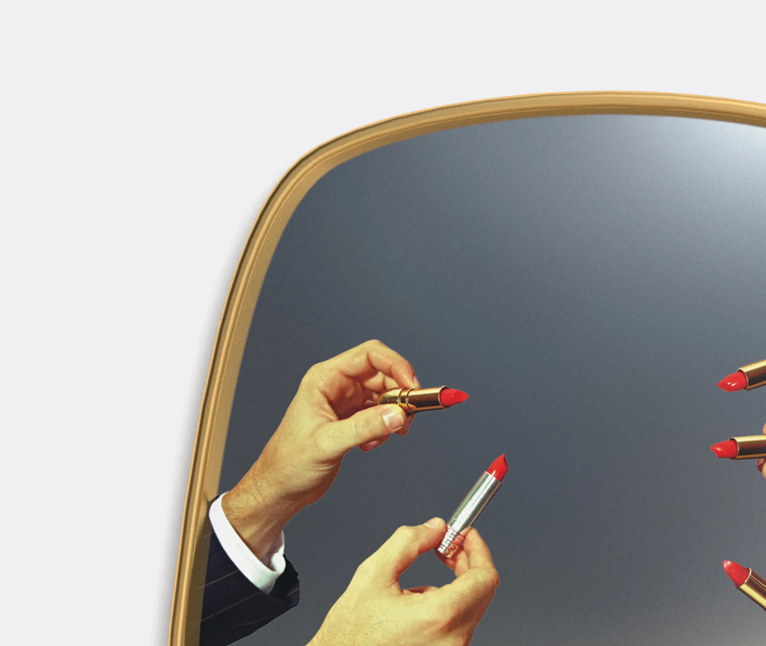 Toiletpaper x Seletti Lipsticks Wall Mirror - Multicolor alternate view
