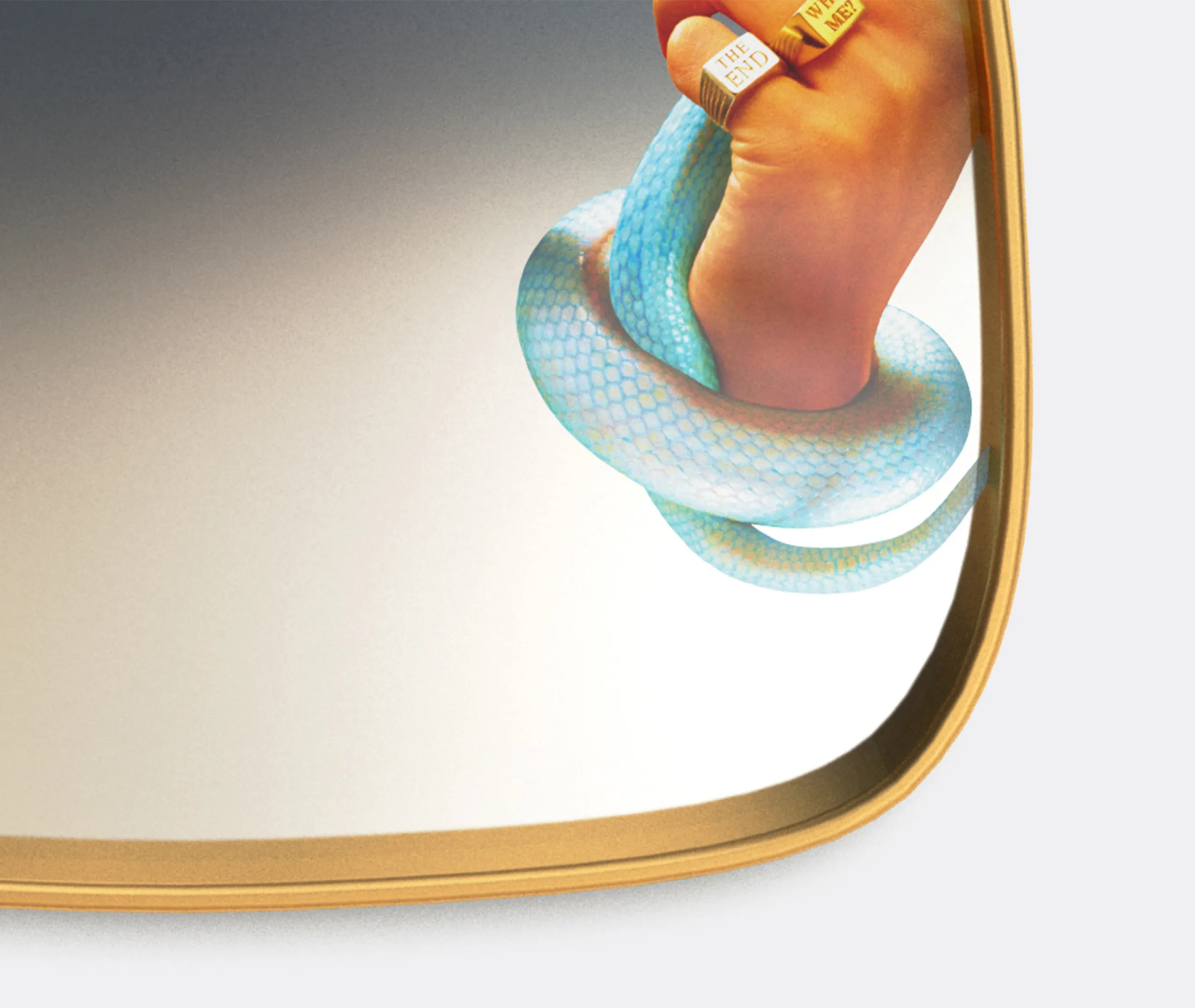 Toiletpaper x Snakes Wall Mirror - Multicolor alternate view