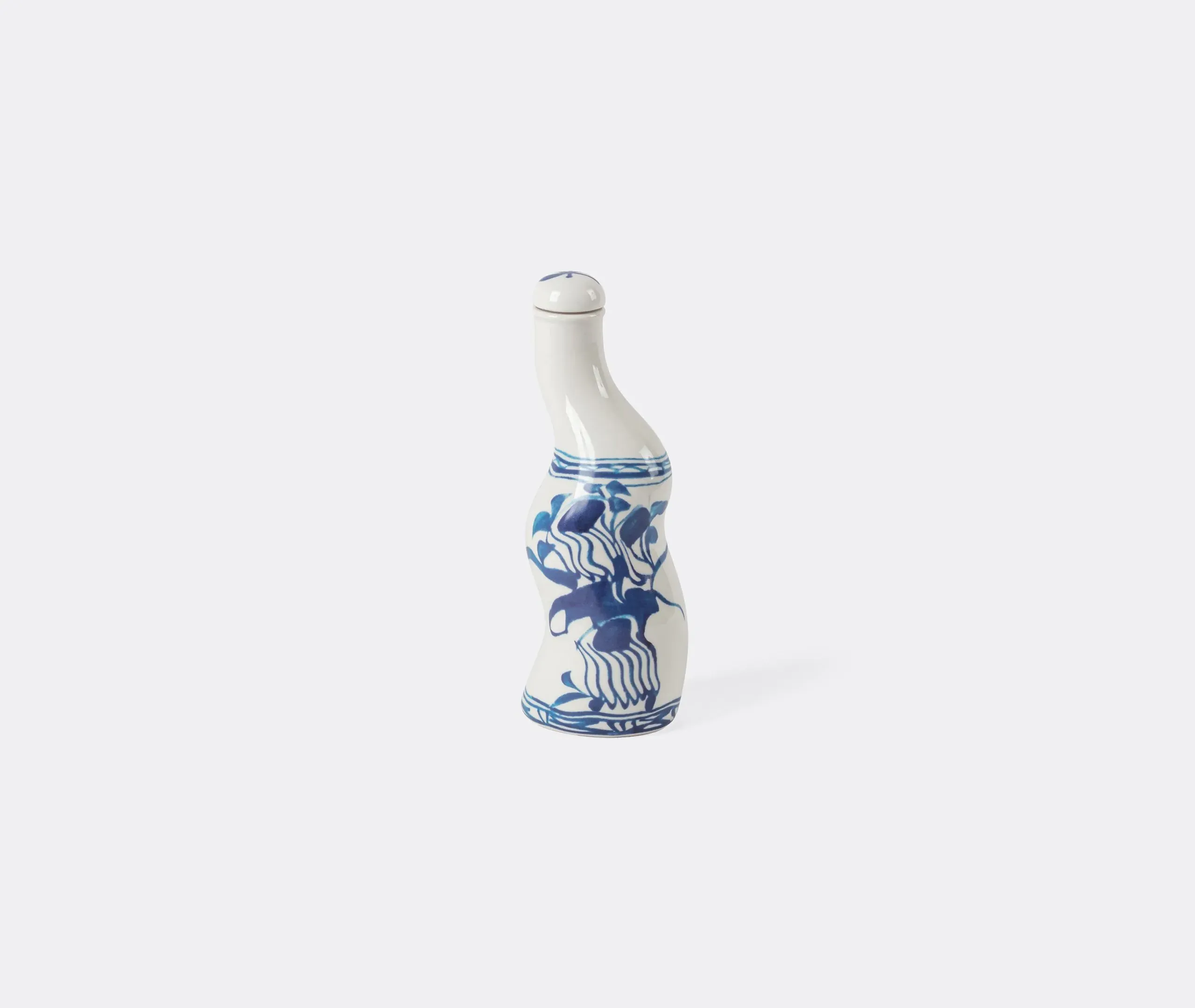 Tokkuri Seasoning Bottle with Lid - Blue, Porcelain image