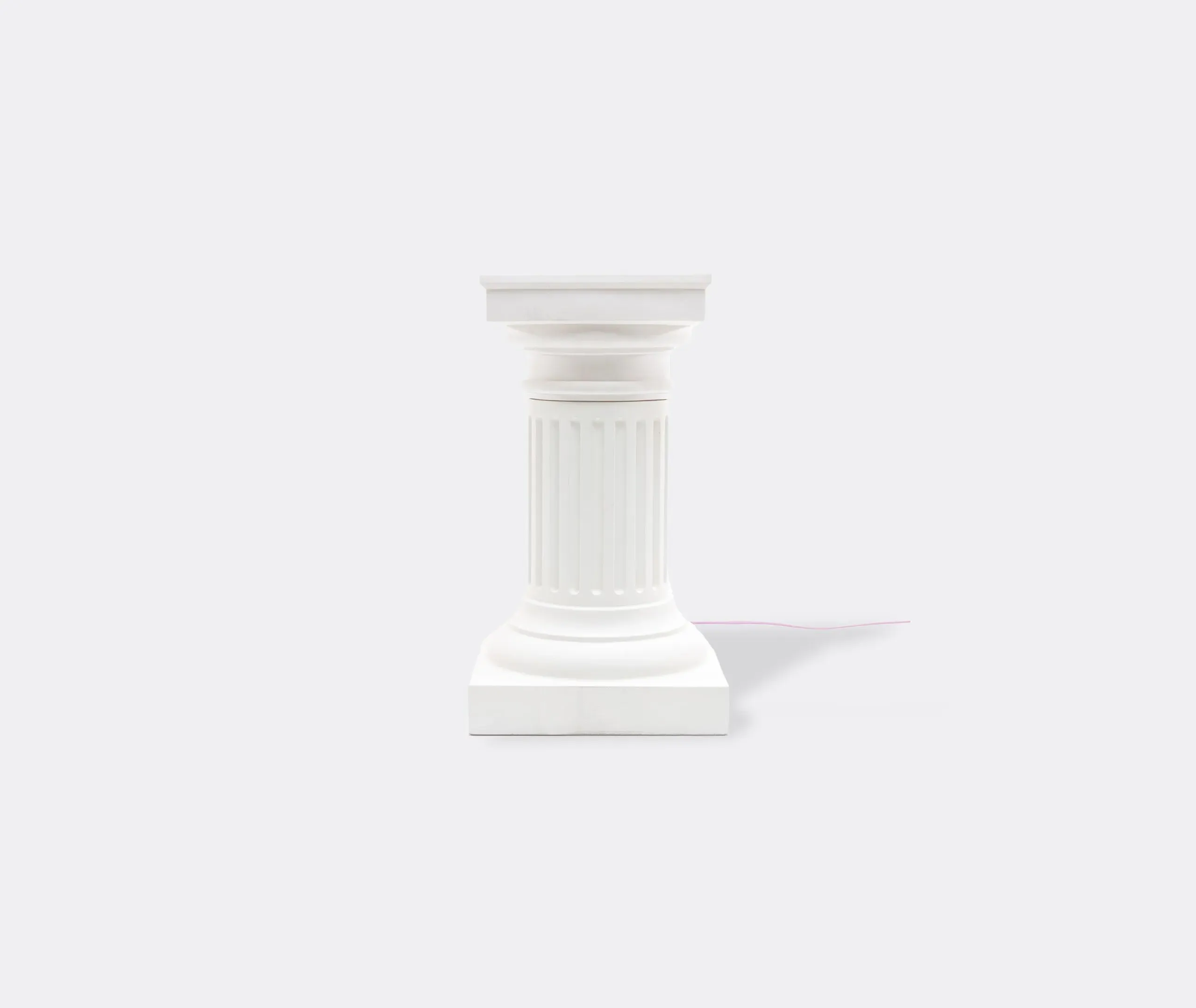Vegas Table Lamp UK Plug - White, Resin image