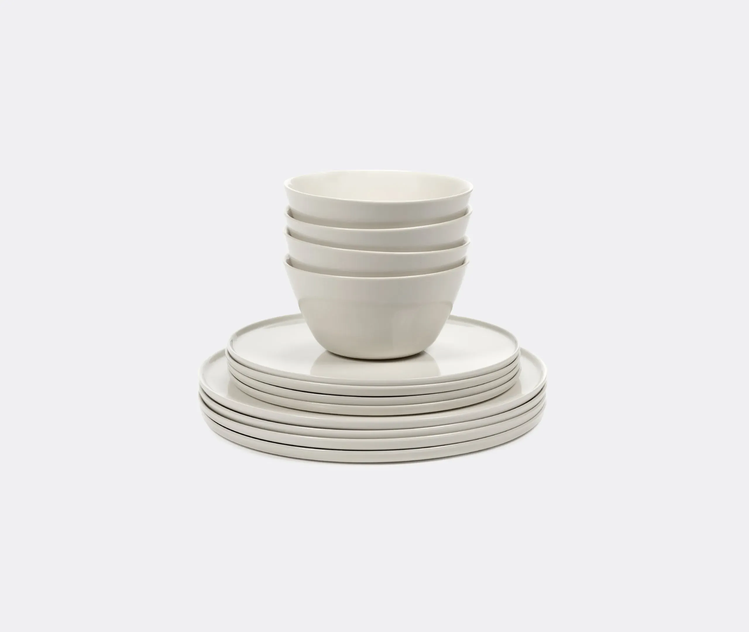12-Piece Dinner Set - Ivory, Porcelain image