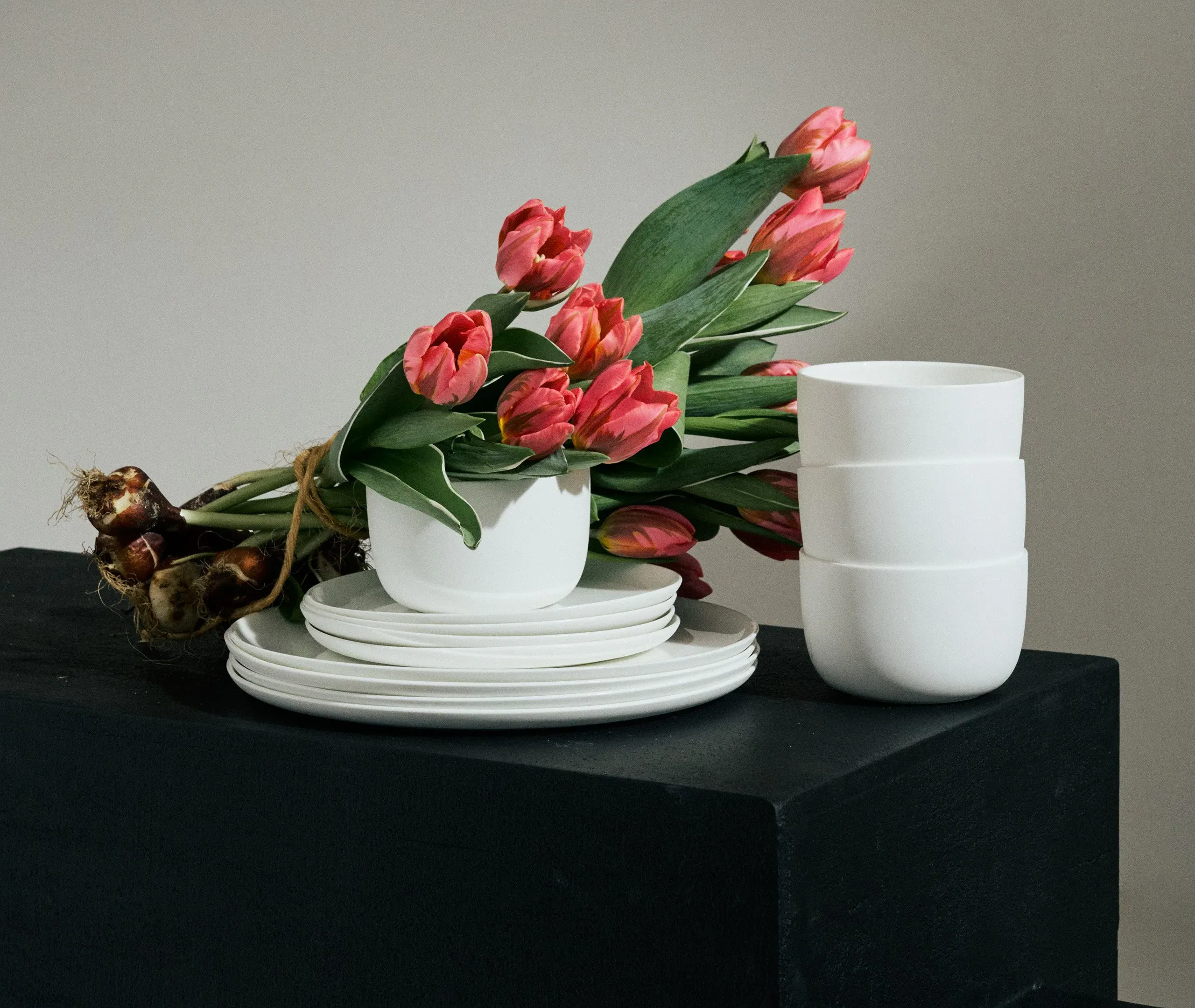 12-Piece Dinner Set - White, Fine Bone China
