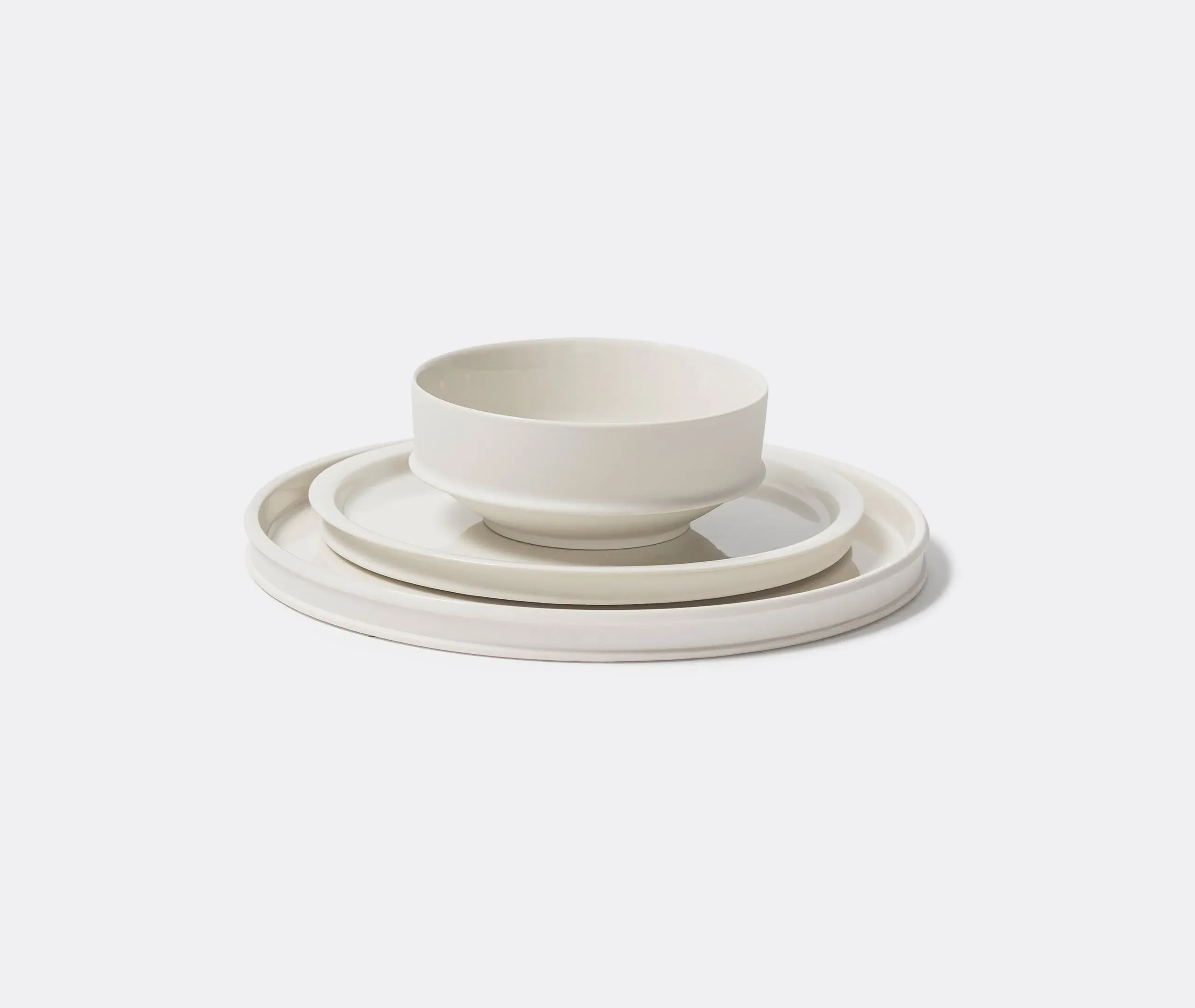 12-Piece Dinner Set - White, Porcelain