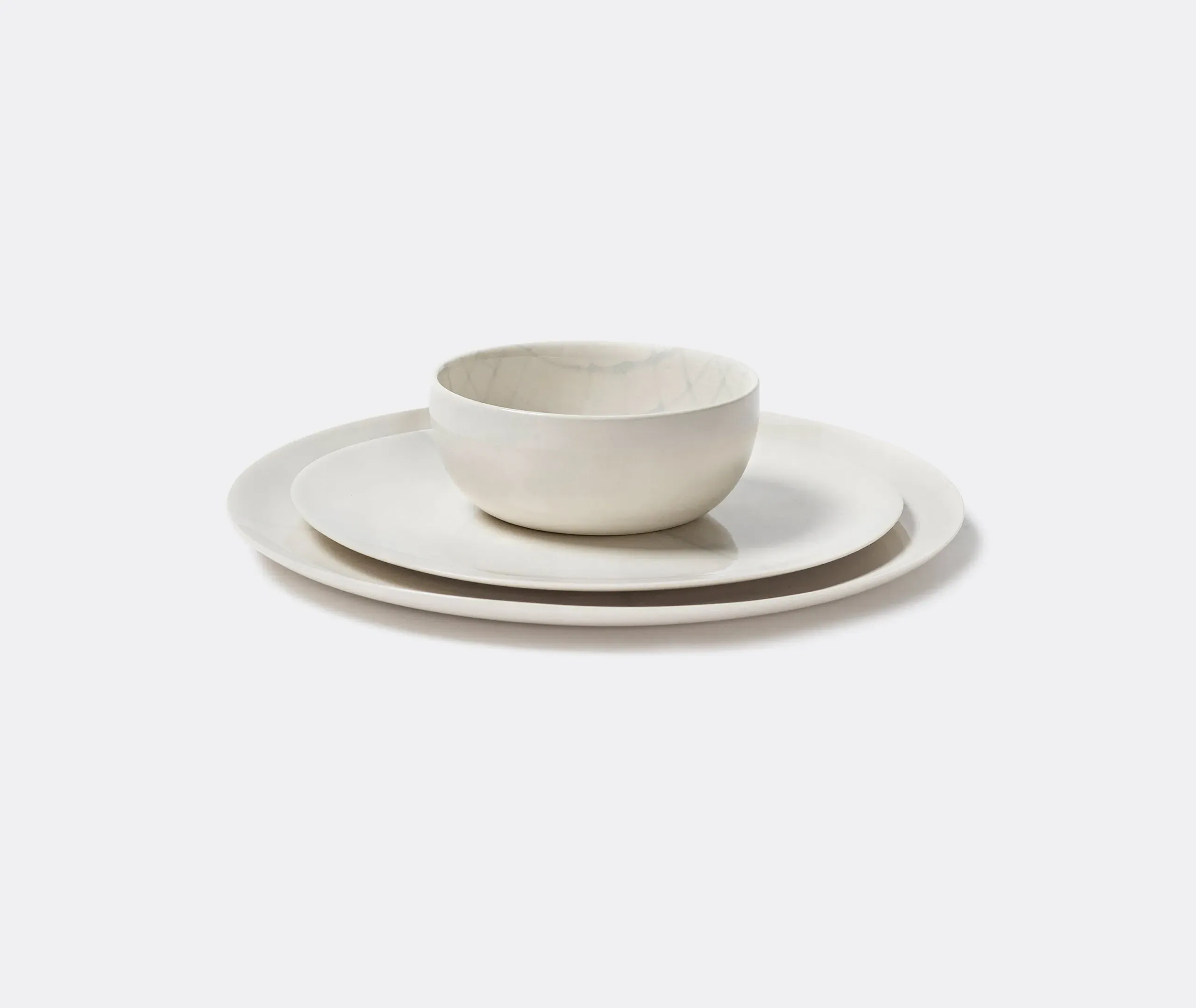 12-Piece Dinner Set - White, Porcelain