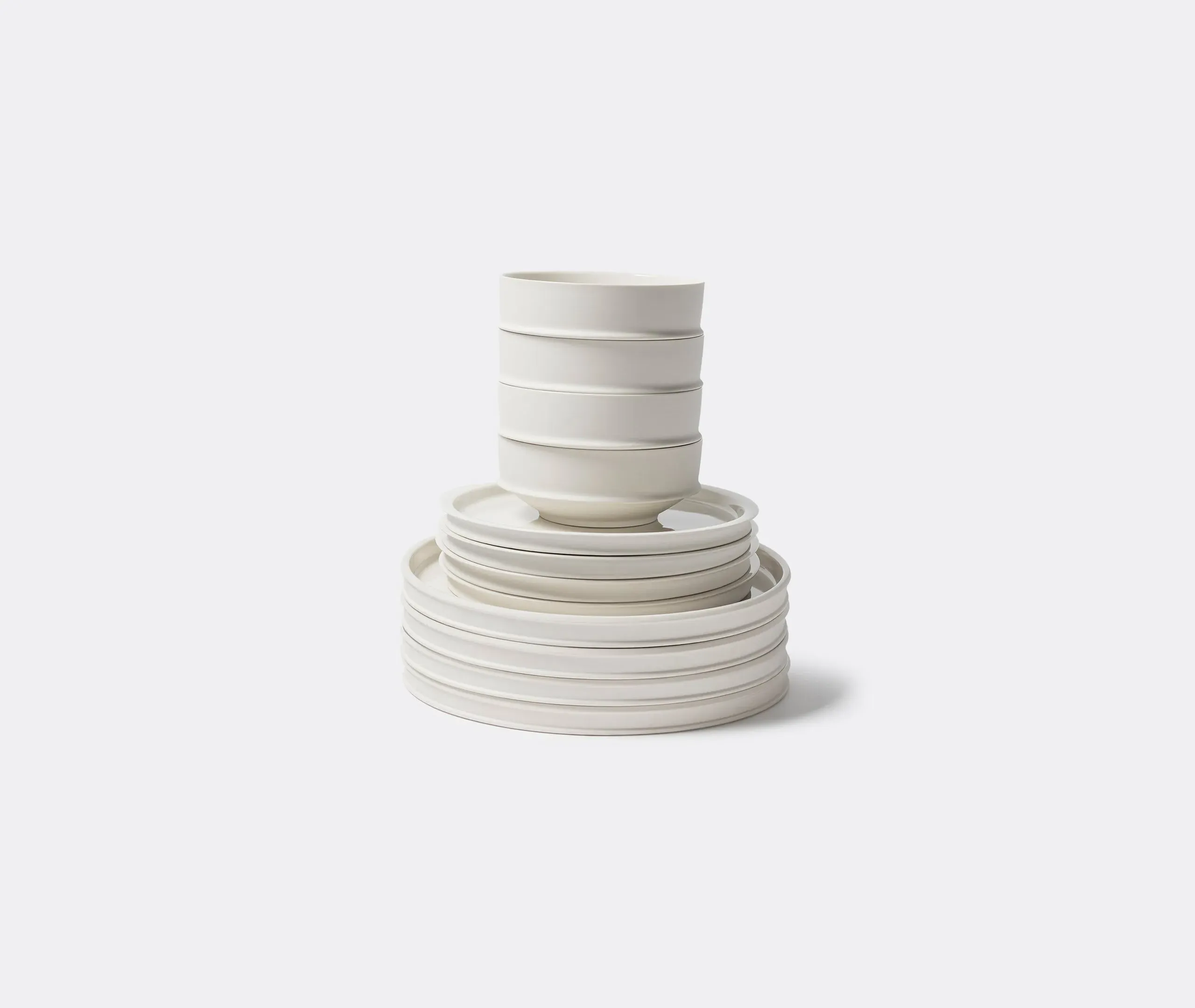 12-Piece Dinner Set - White, Porcelain