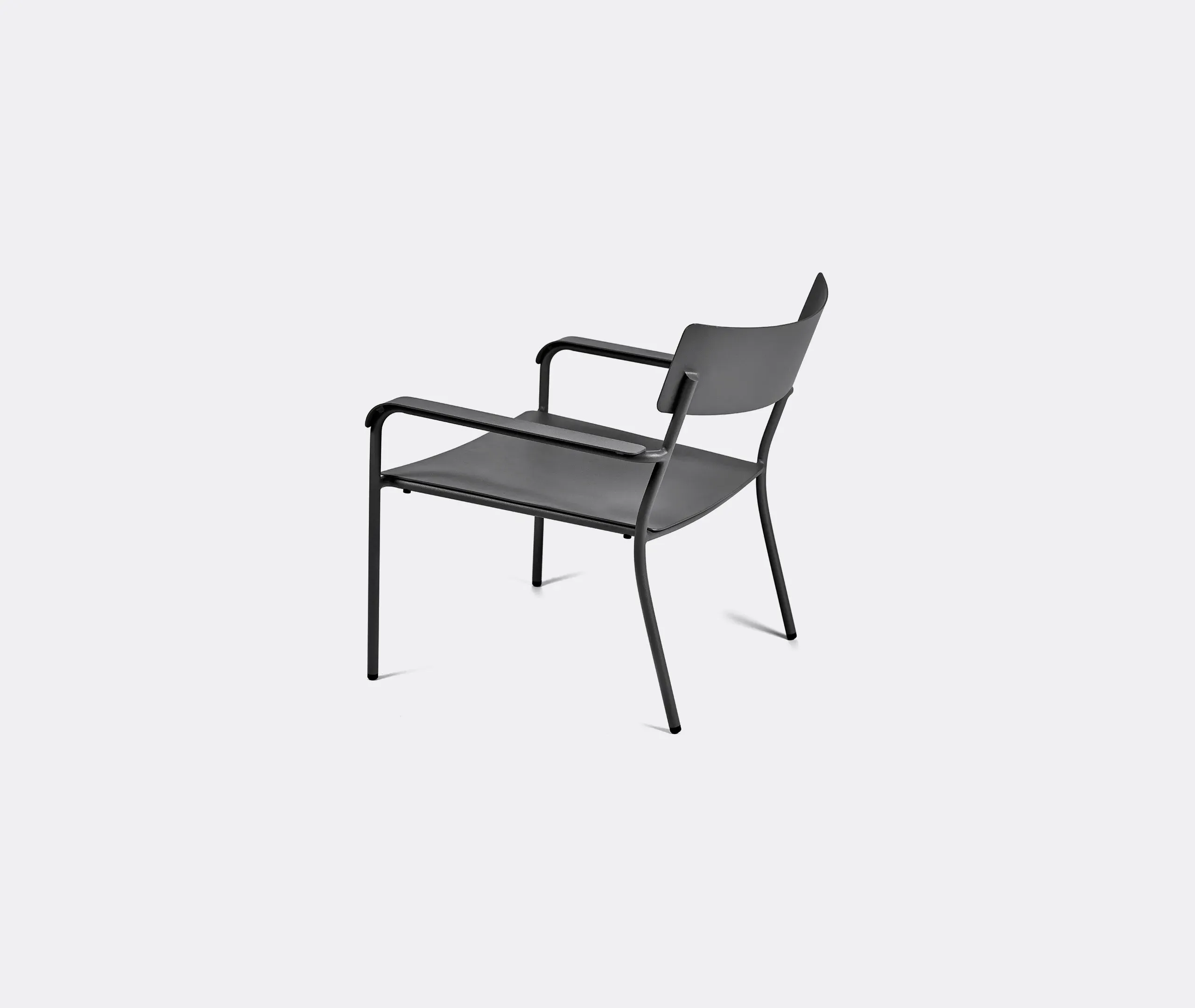 2-Piece Lounge Chair Set - Black, Aluminium