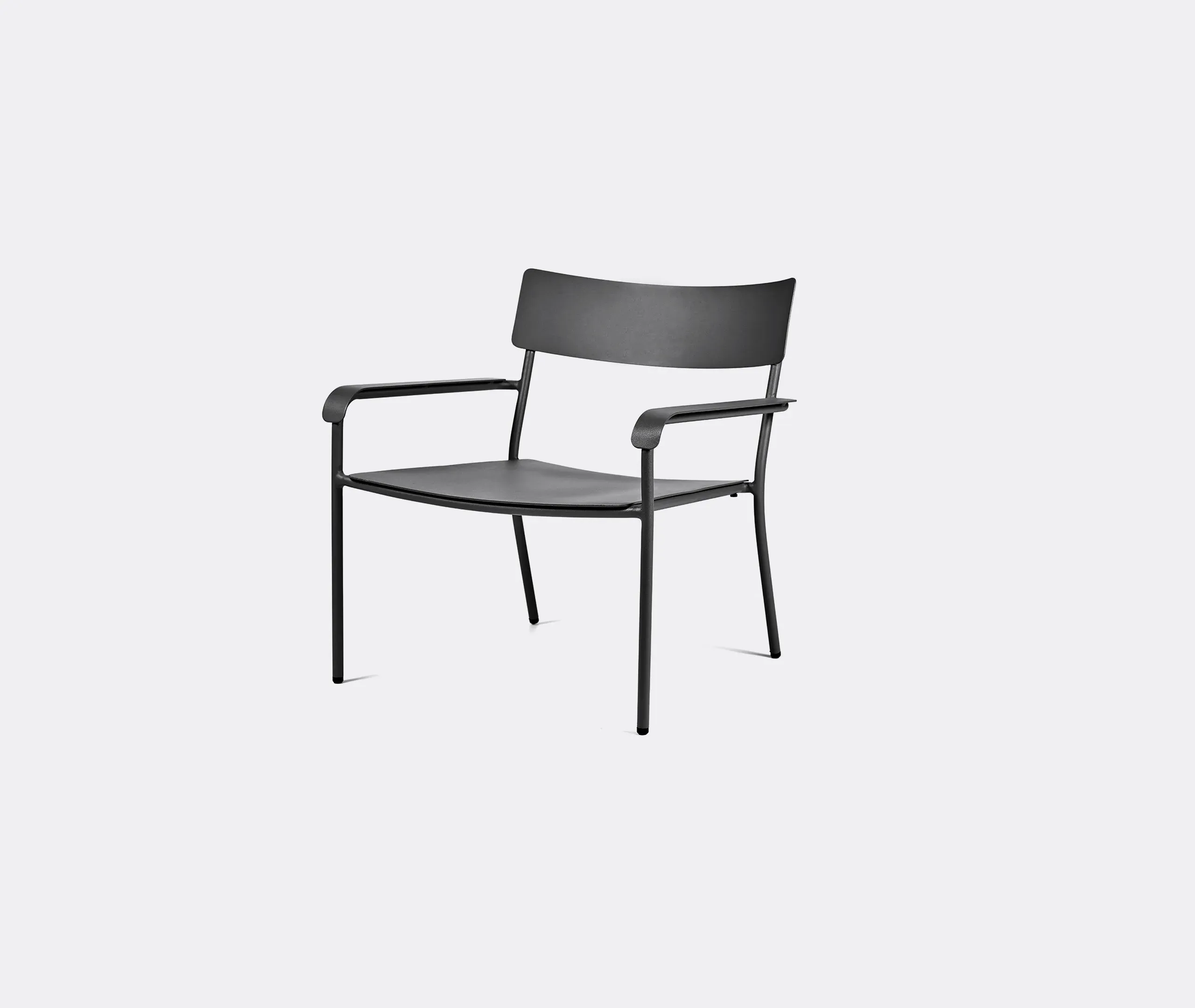 2-Piece Lounge Chair Set - Black, Aluminium