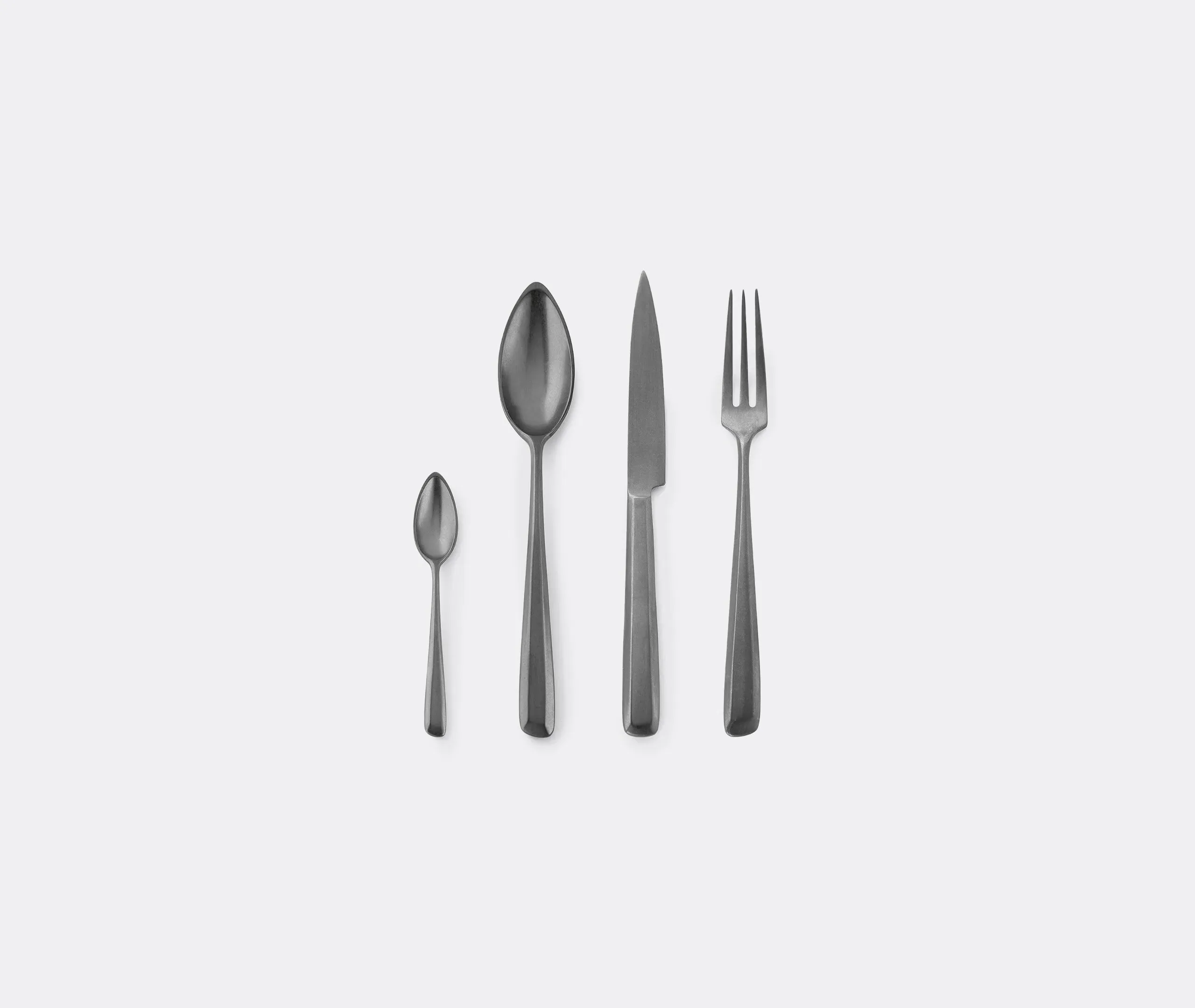 24-Piece Cutlery Set with Box - Grey, Steel