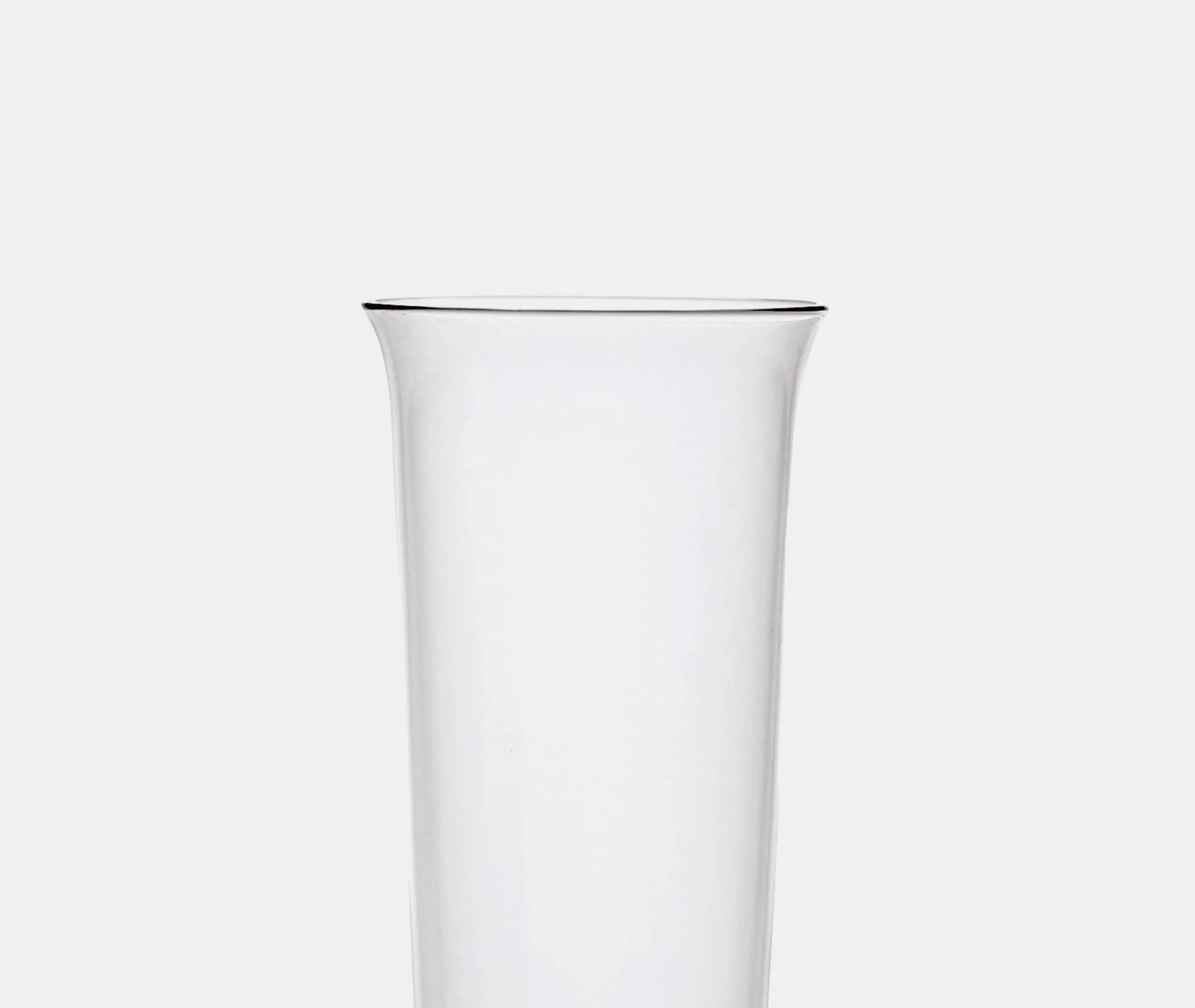 4-Piece Champagne Glass Set - Transparent Crystal
