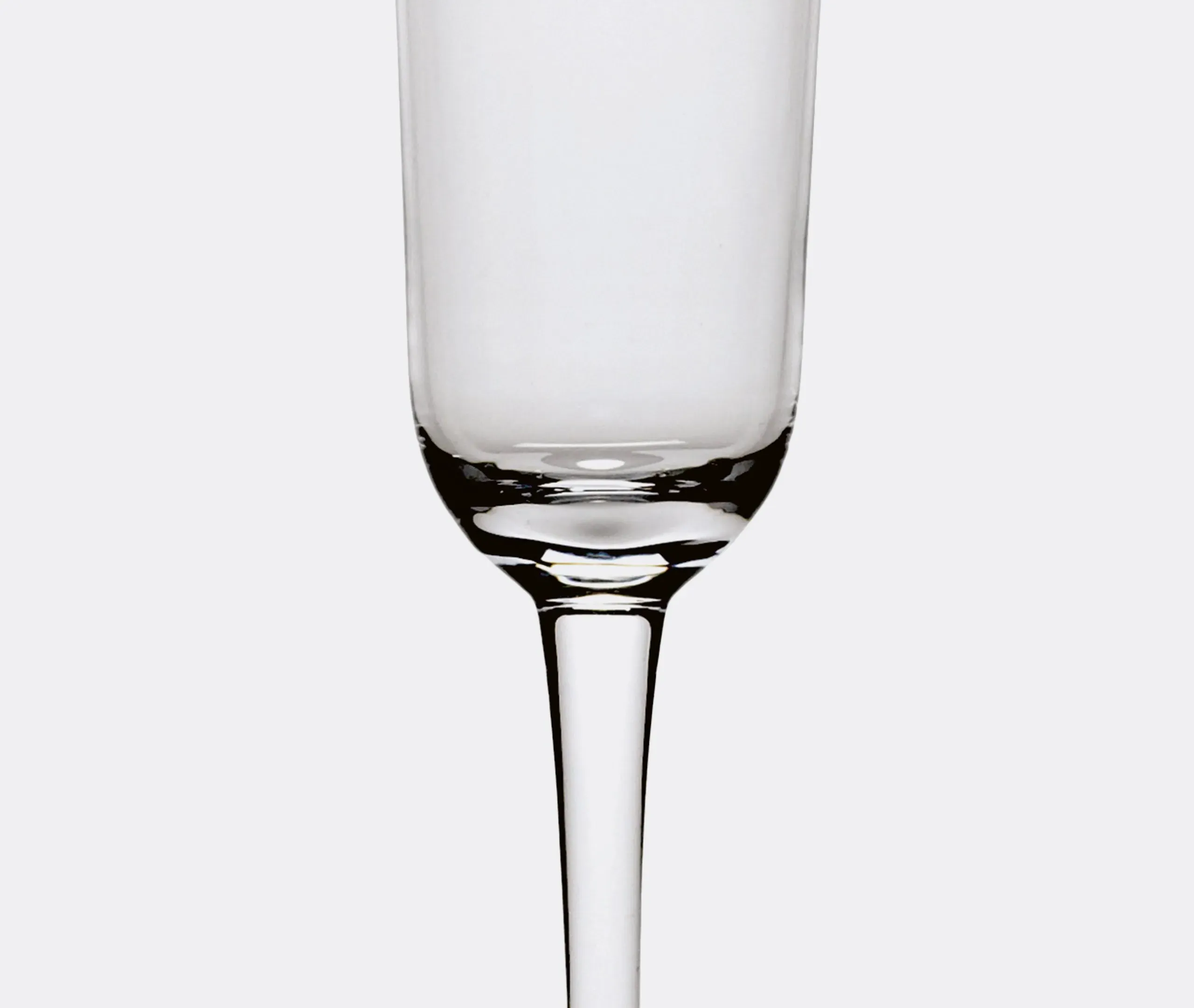 4-Piece Champagne Glass Set - Transparent Crystal