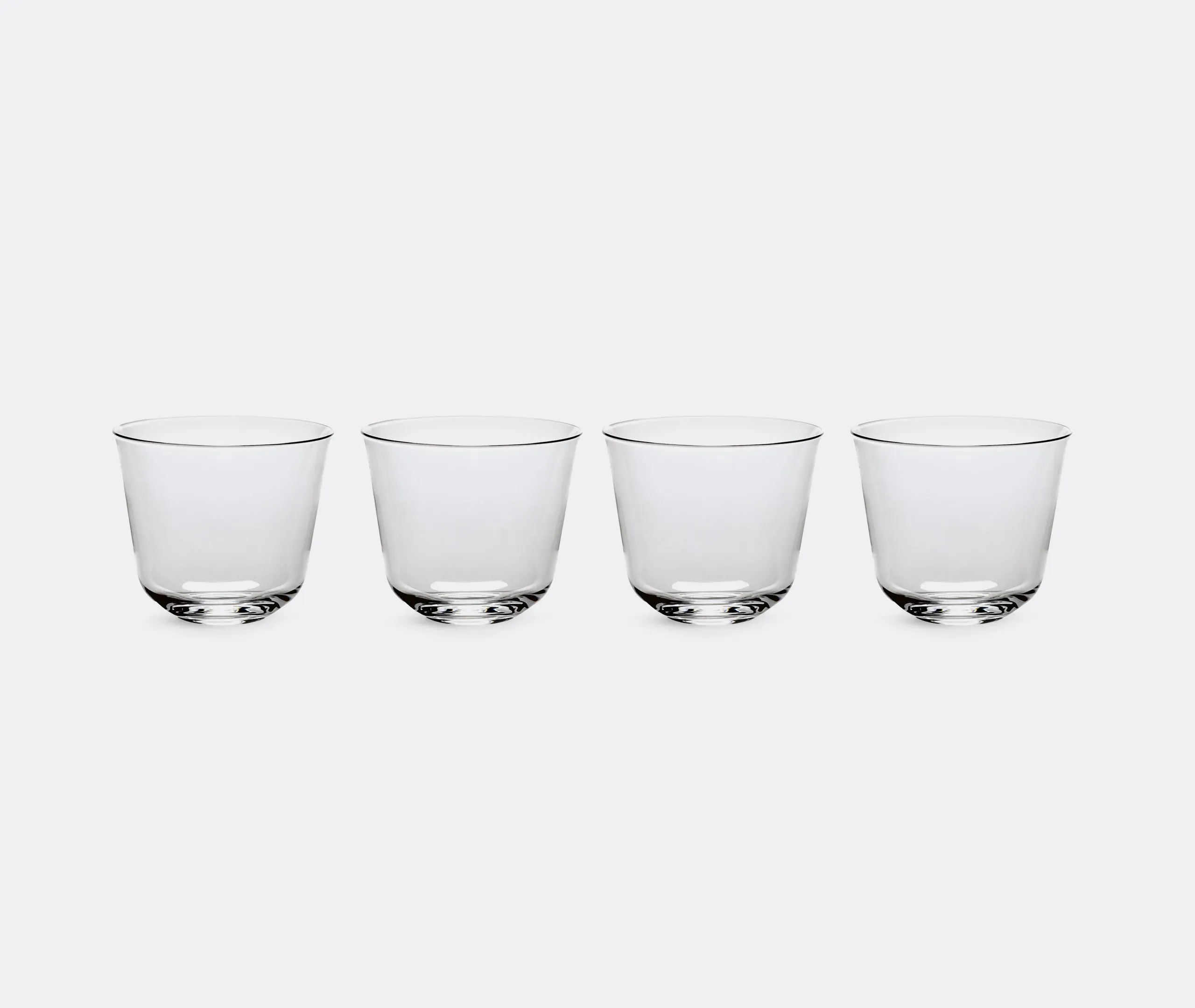 4-Piece Tumbler Glass Set - Transparent Crystal image