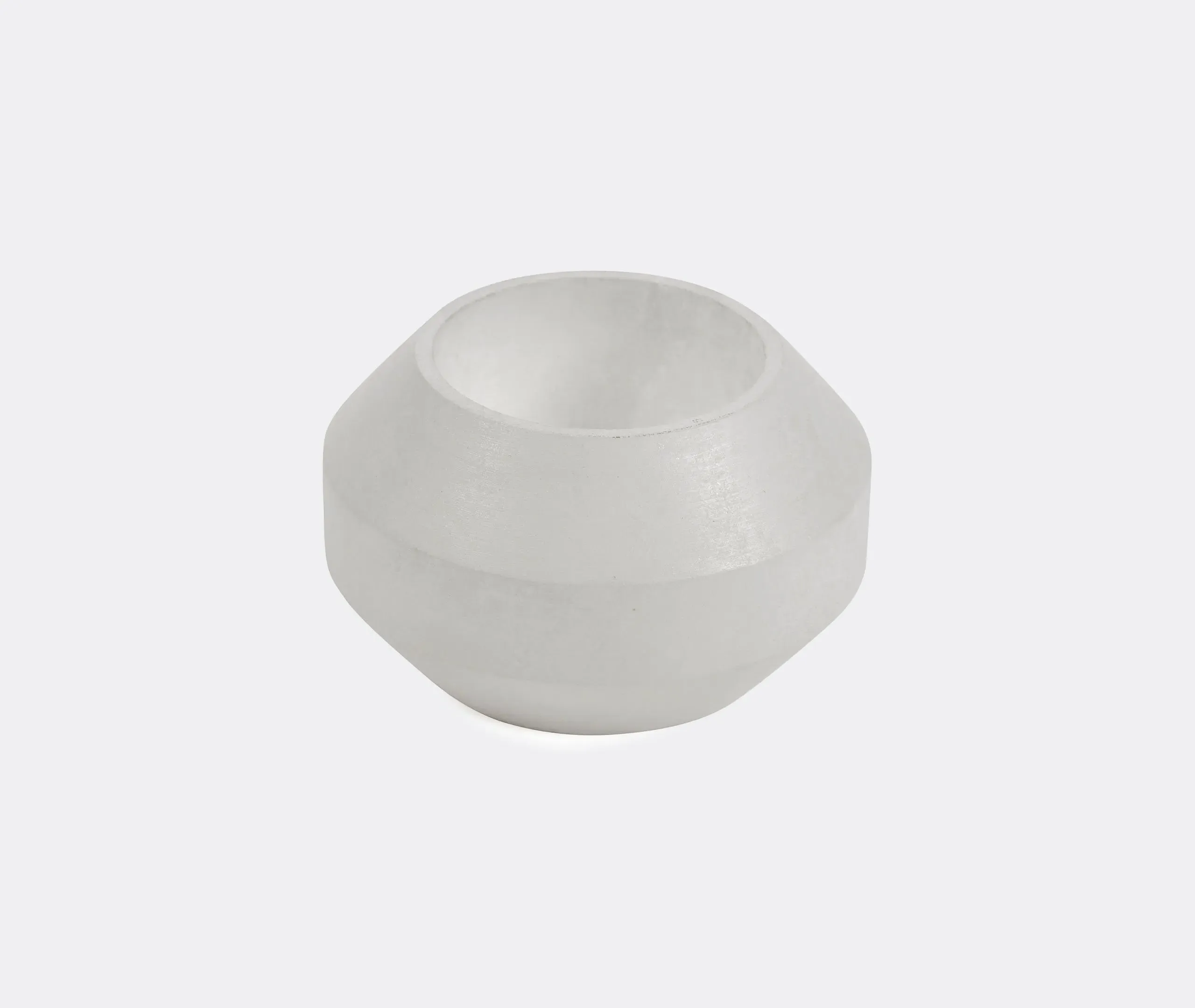 Alabaster Large Candleholder - White, Alabaster