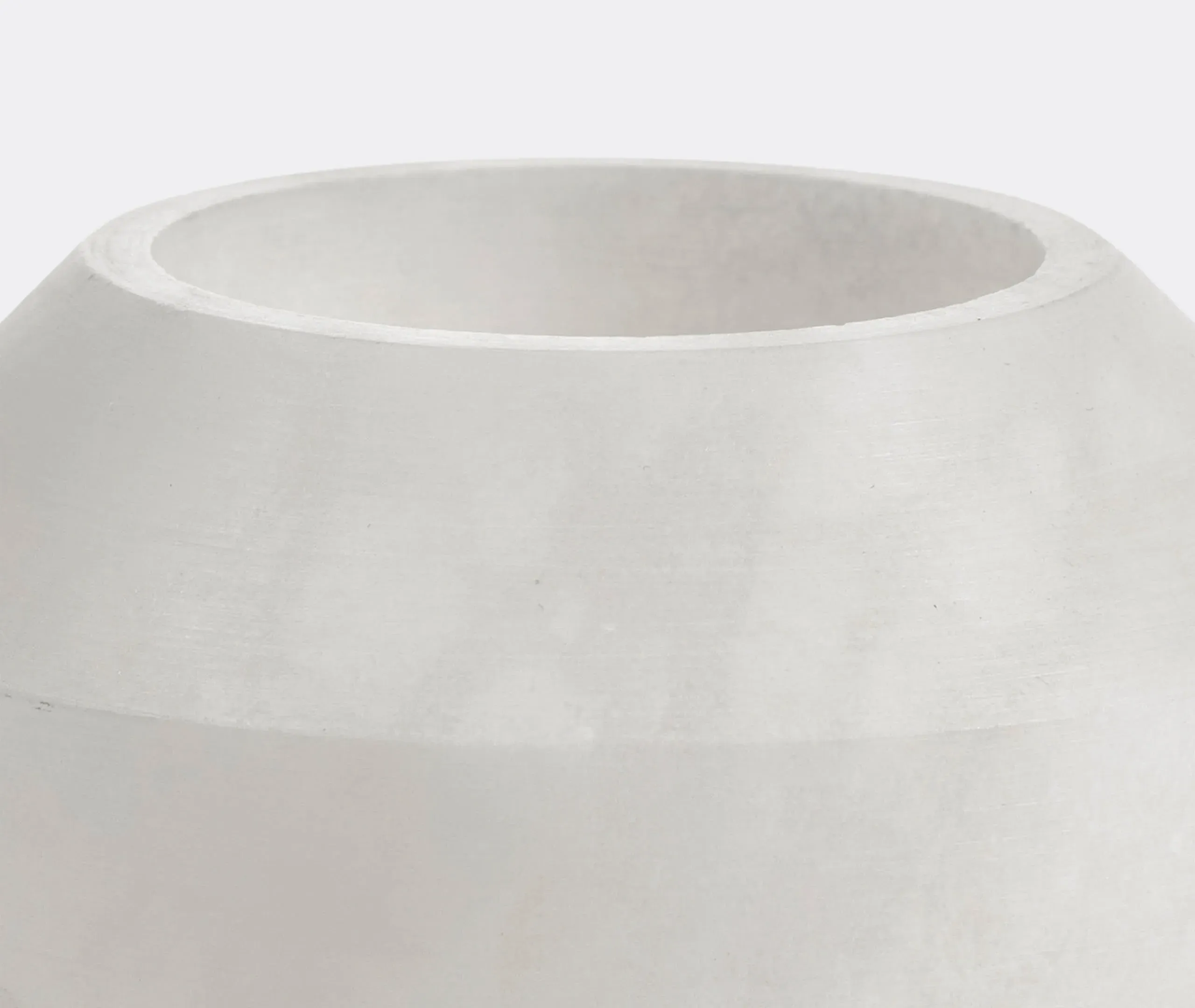 Alabaster Medium Candleholder - White, Alabaster