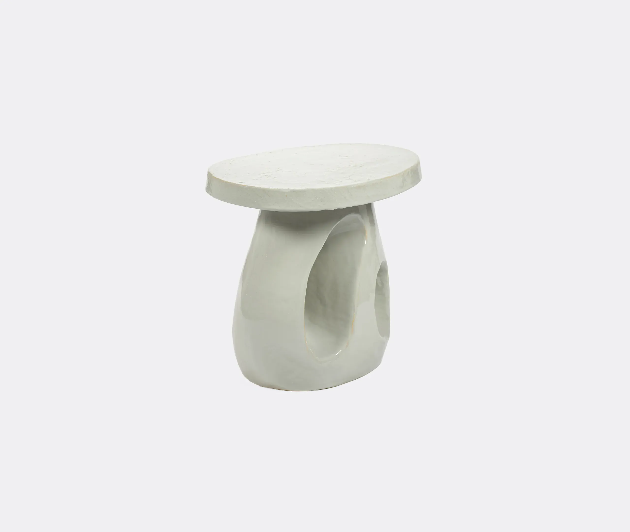 Amé Side Table - Grey, Stoneware alternate view