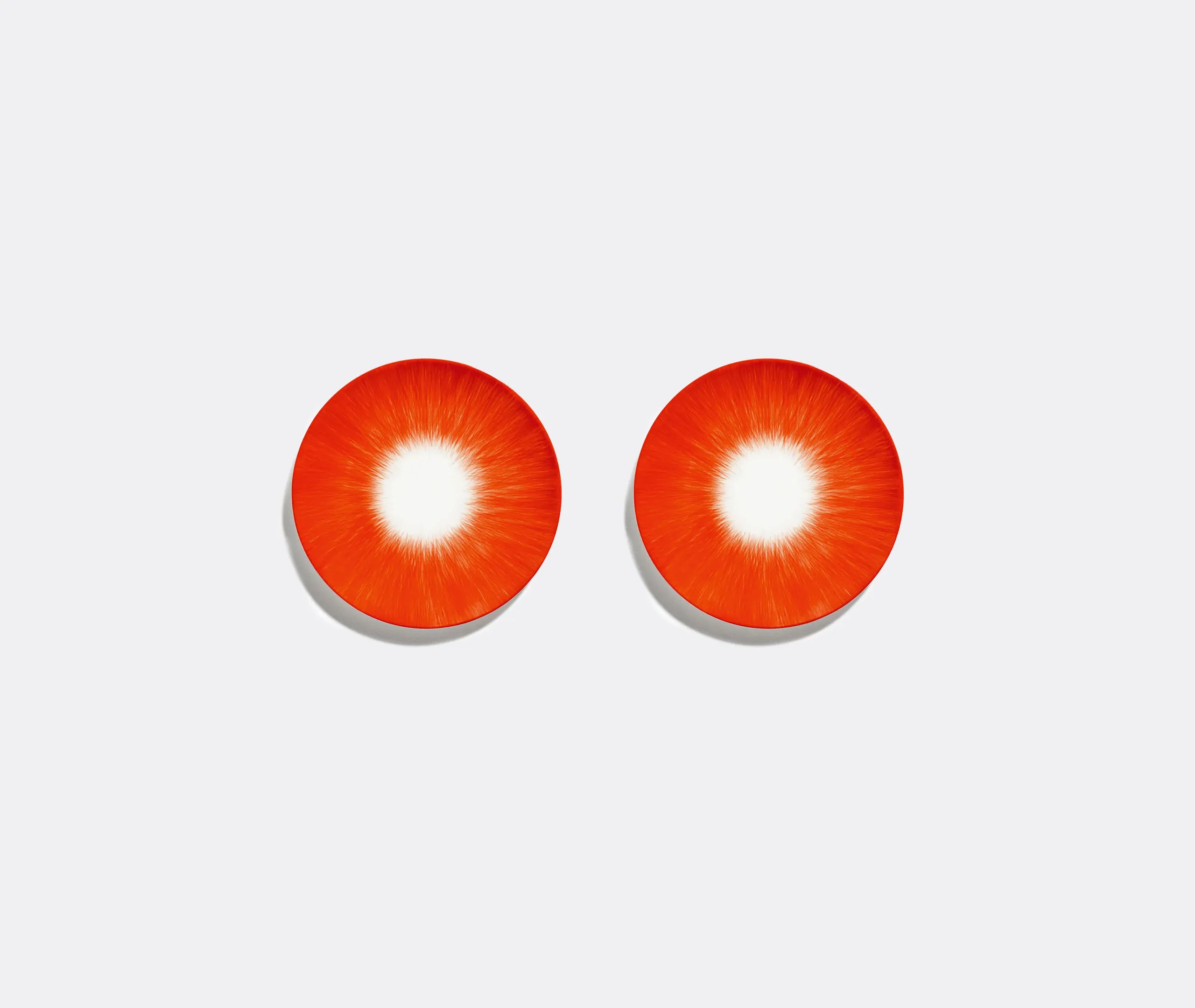 Ann Demeulemeester Dé Dessert Plate Set of Two - White and Red, Fine Porcelain product