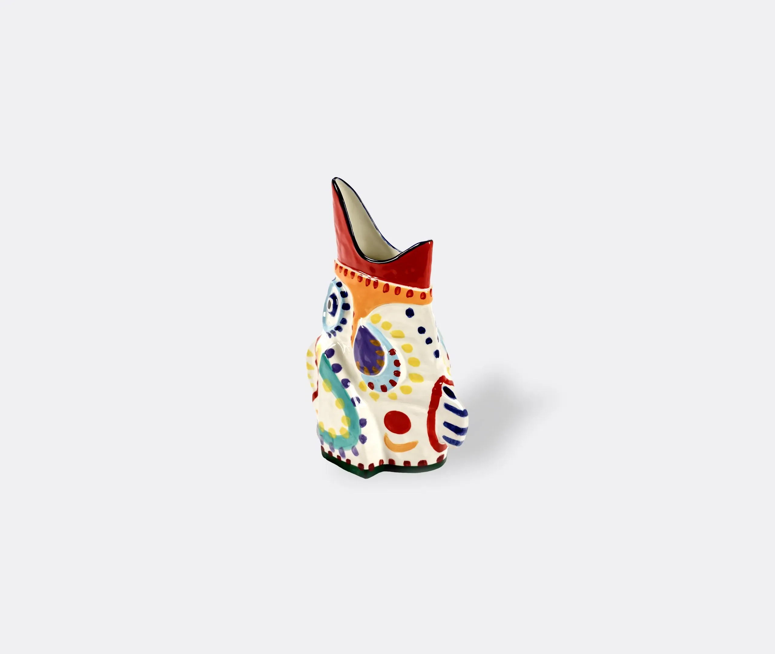 Bird-Shaped Vase - Multicolor, Stoneware