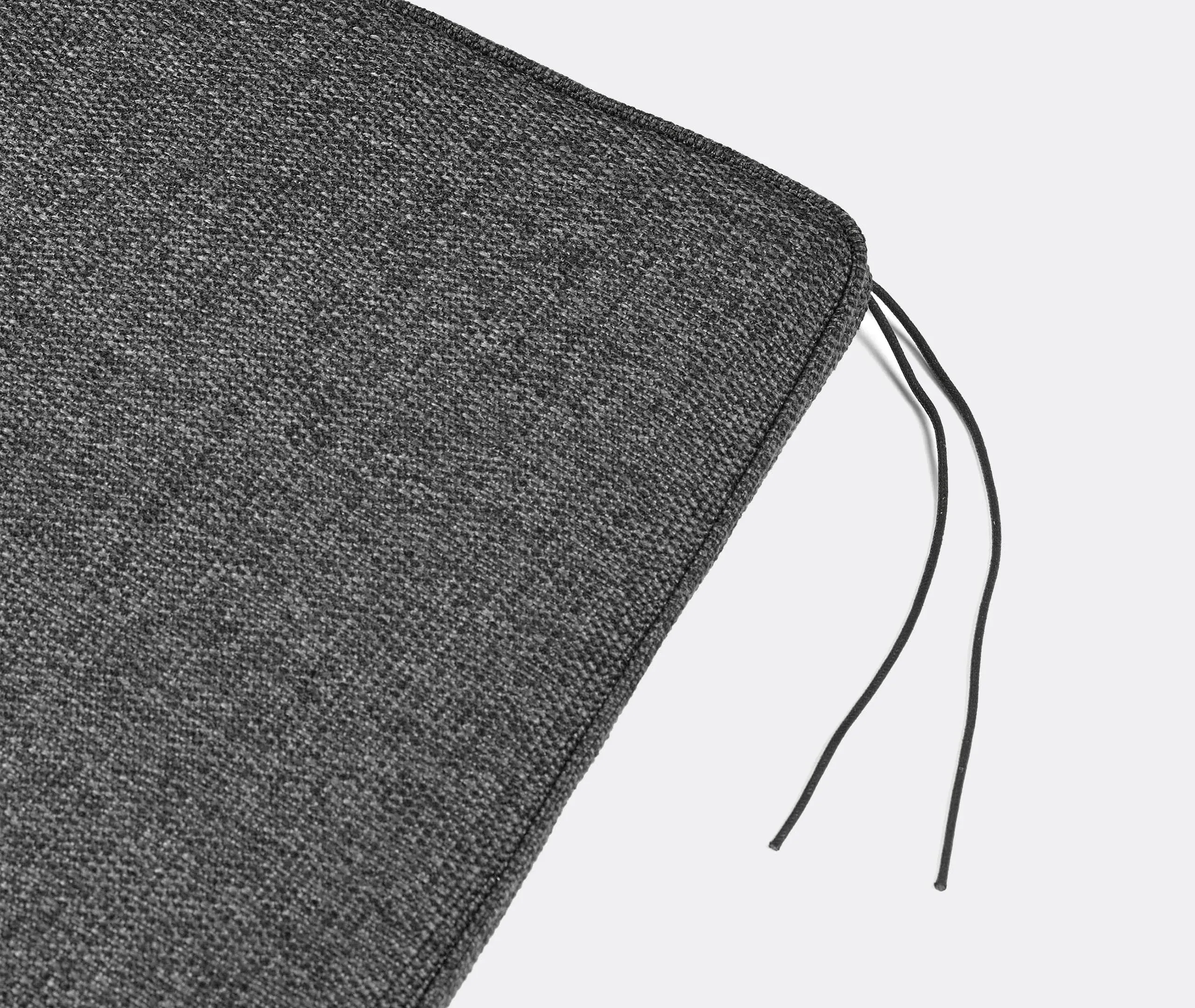 Chair Cushion with Straps - Black, QuickDry Foam
