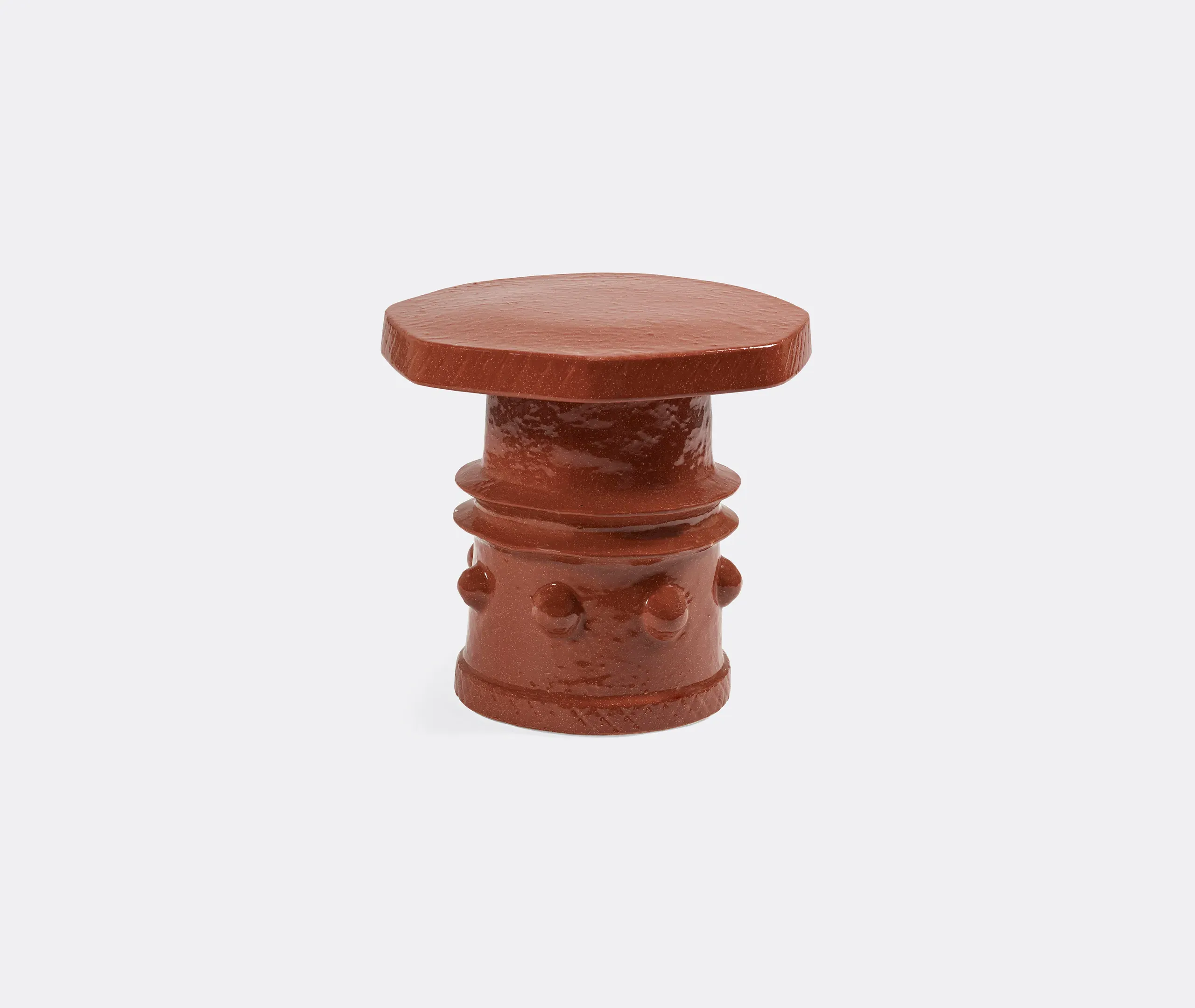 Clara Side Table - Red, Stoneware product
