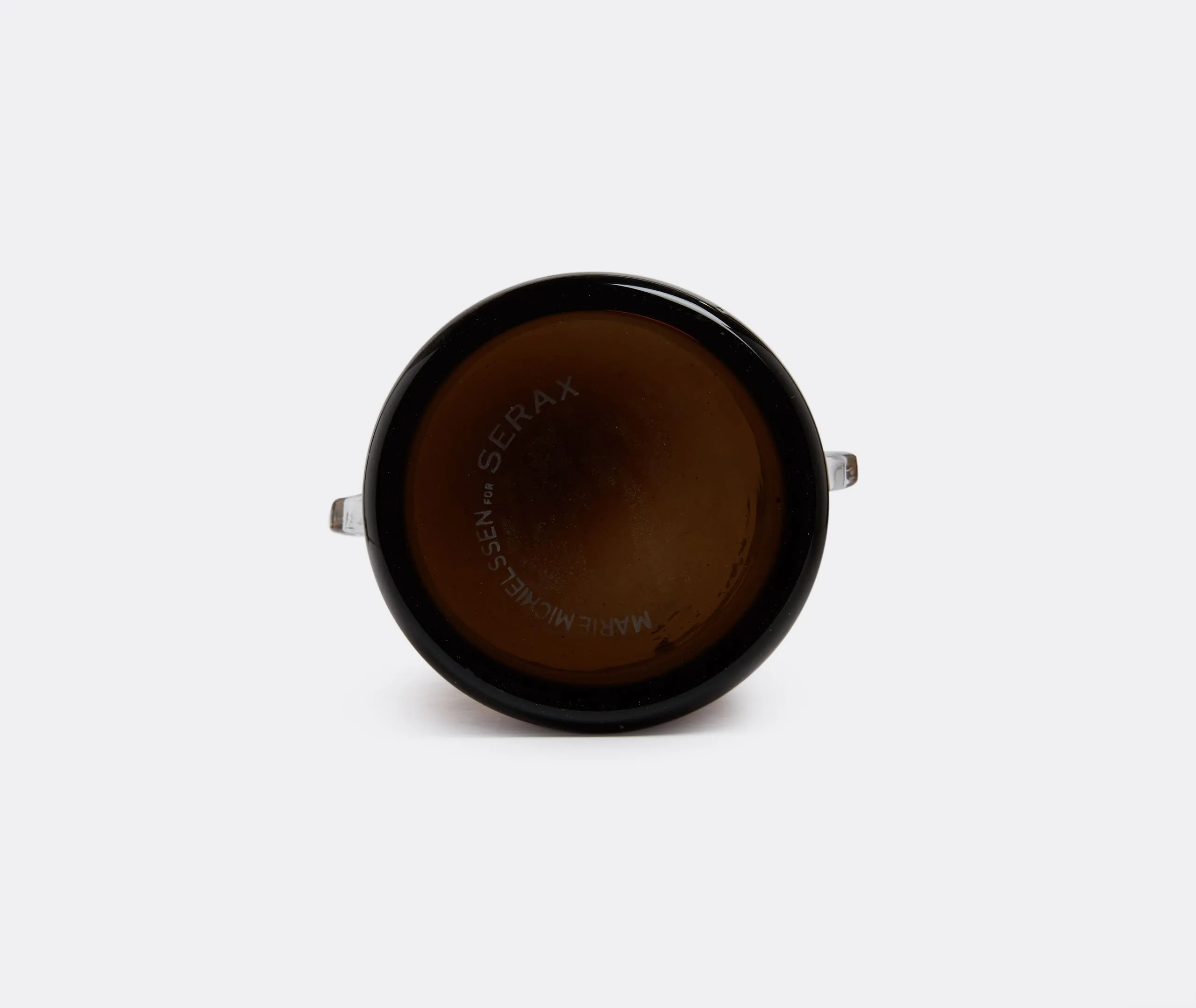 Cylindrical Vase - Dark Brown, Glass