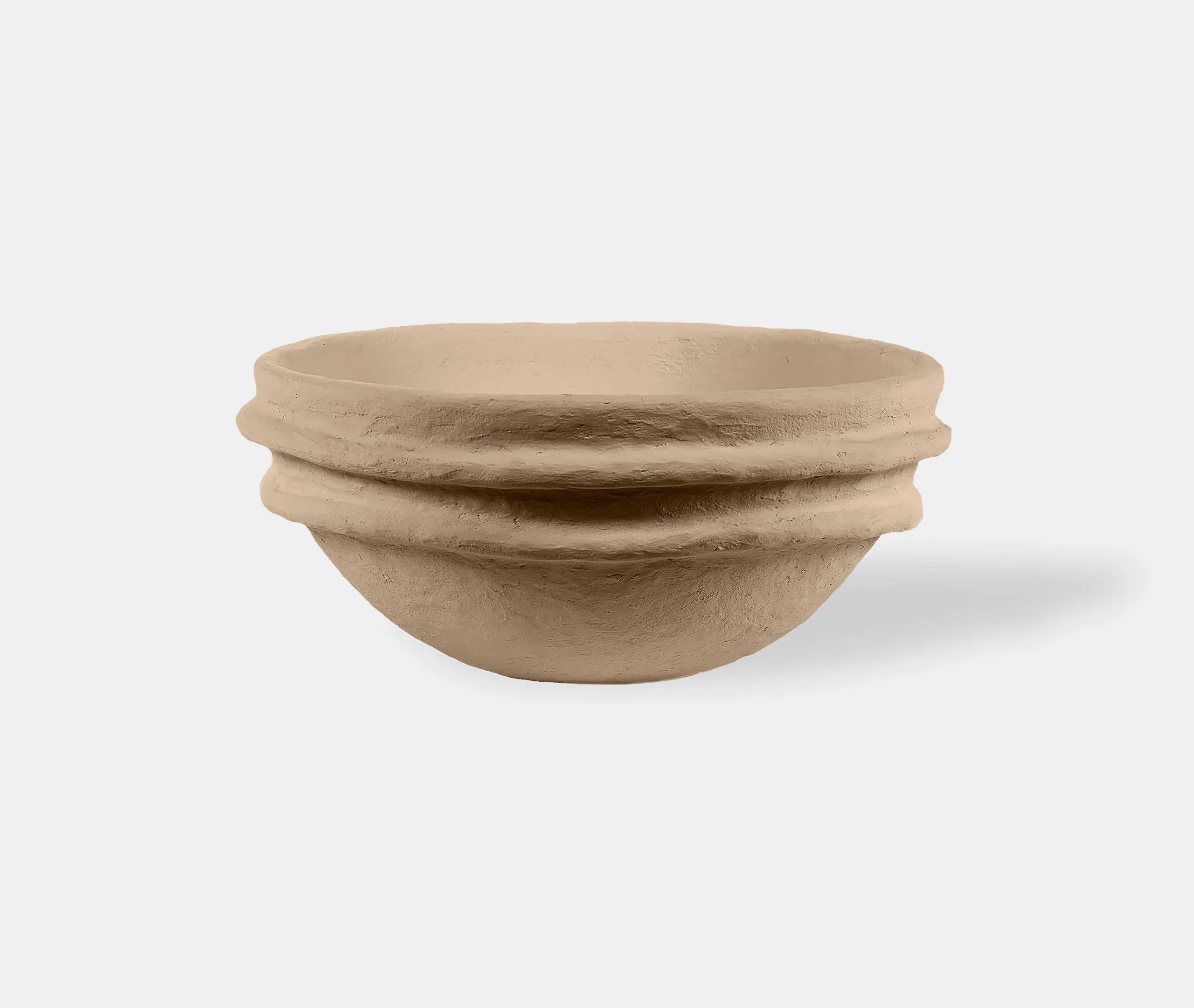 Decorative Bowl with Sculptural Design - Brown image