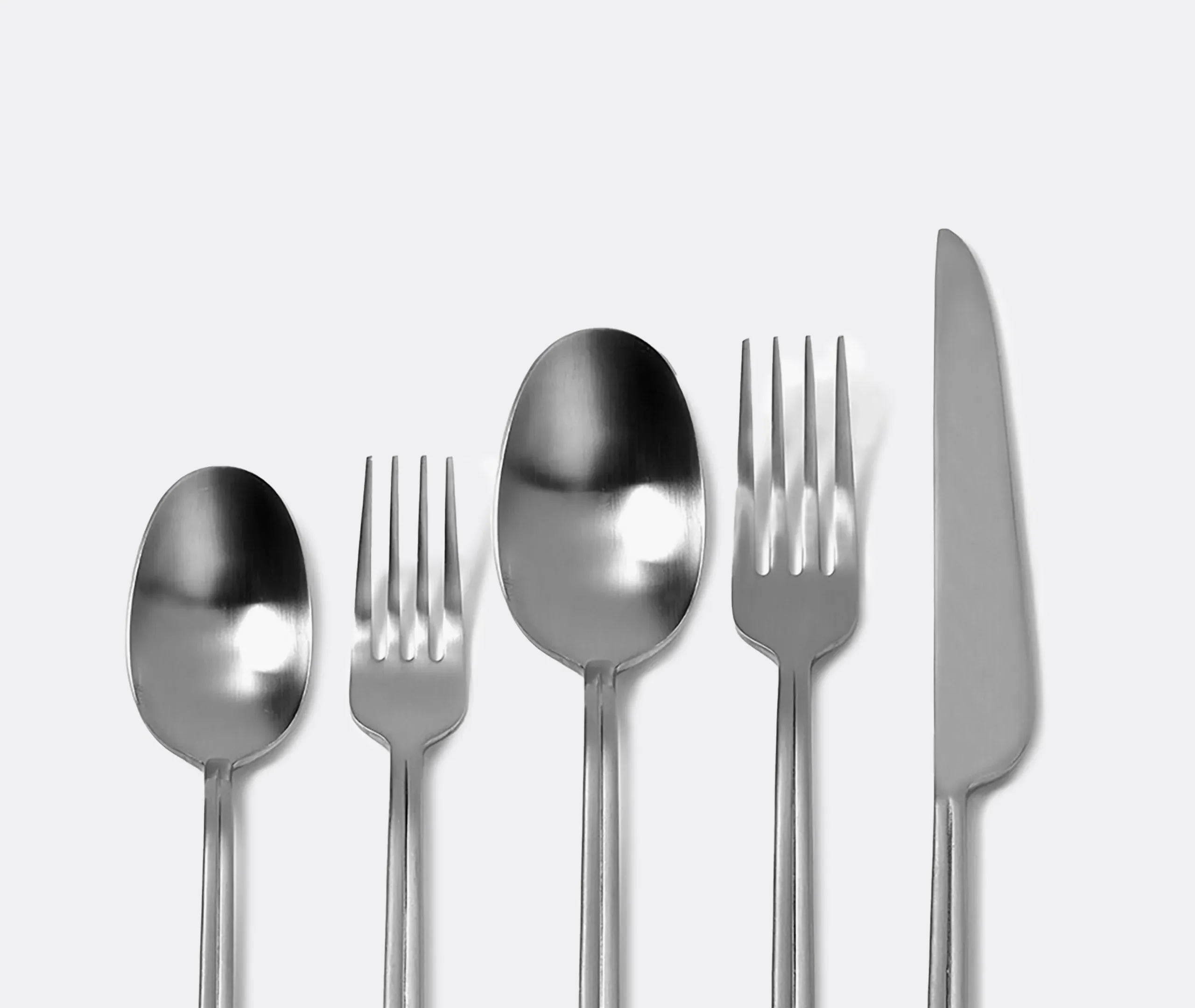 Dune 5-Piece Cutlery Set - Grey, Stainless Steel