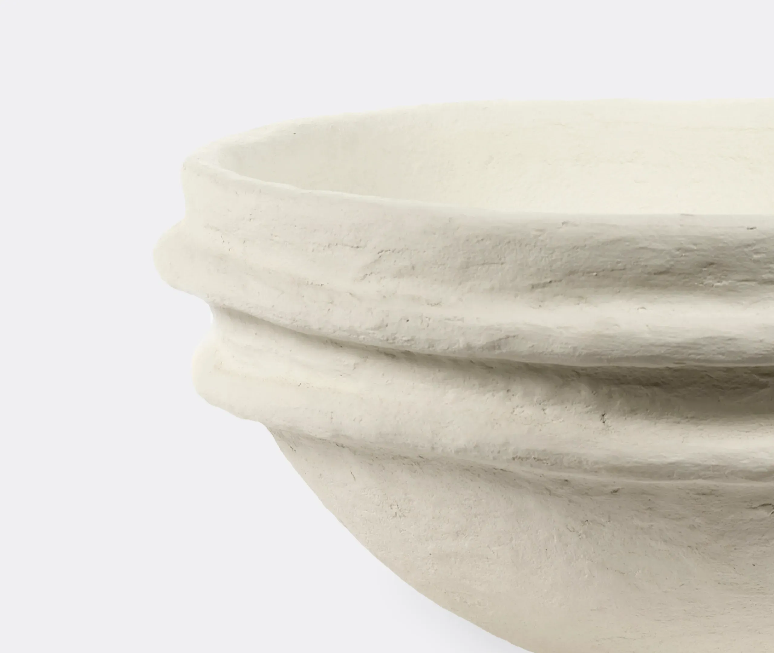 Earth Decorative Bowl - White, Papier Mâché alternate view