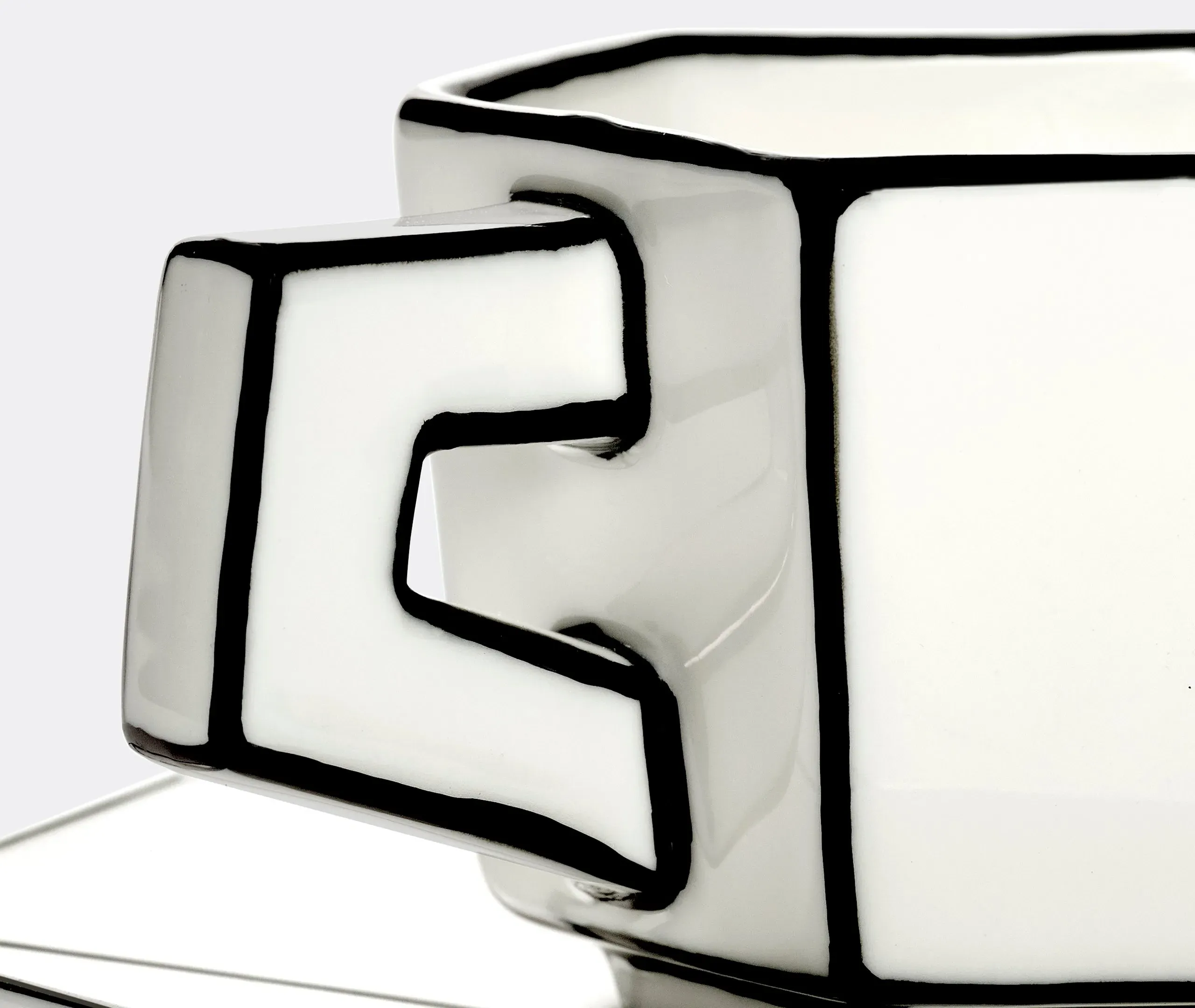 Espresso Cup and Saucer Set - White, Porcelain