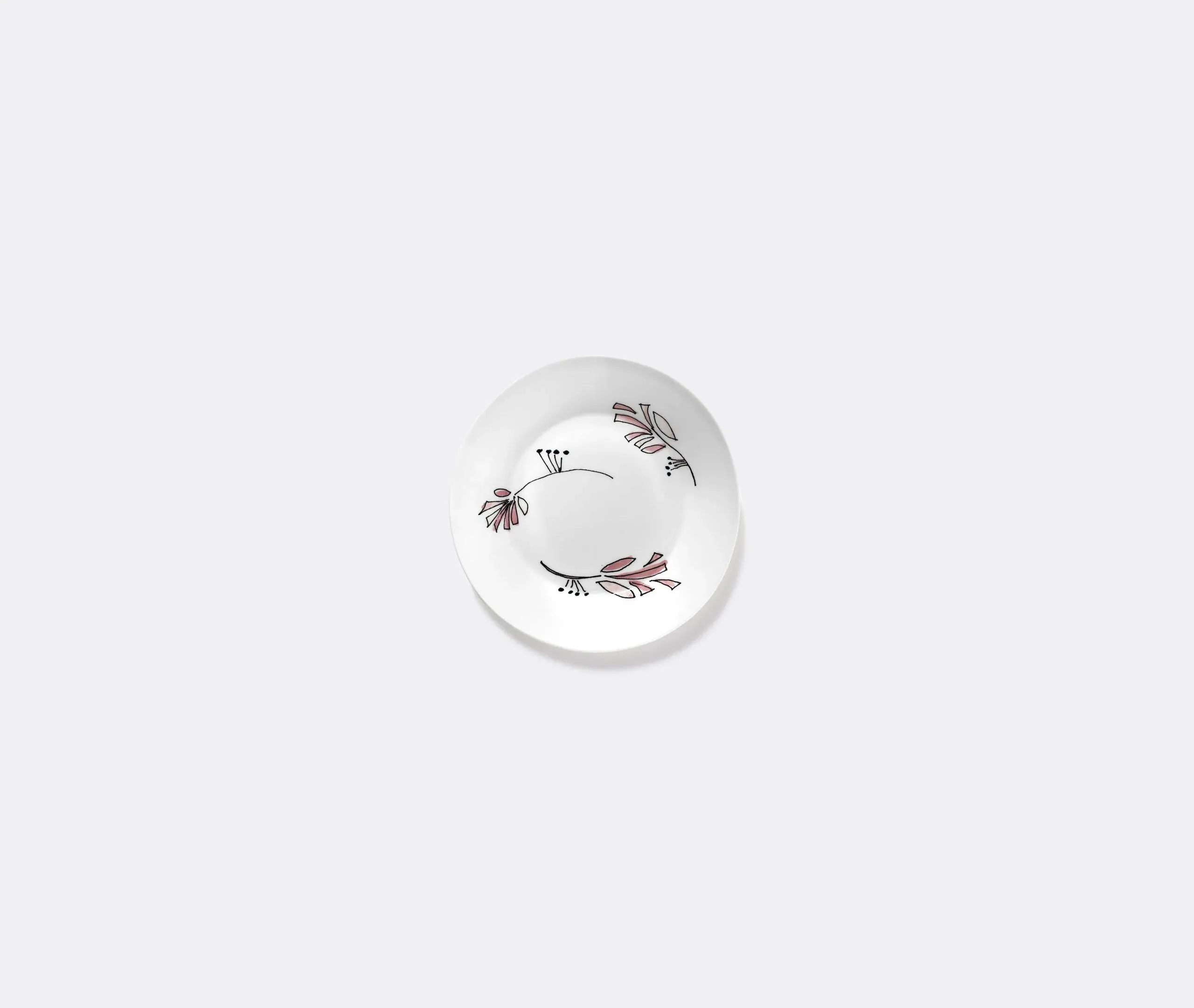 Fiore Rosa Deep Plate Set of Two - Multicolor, Bone China