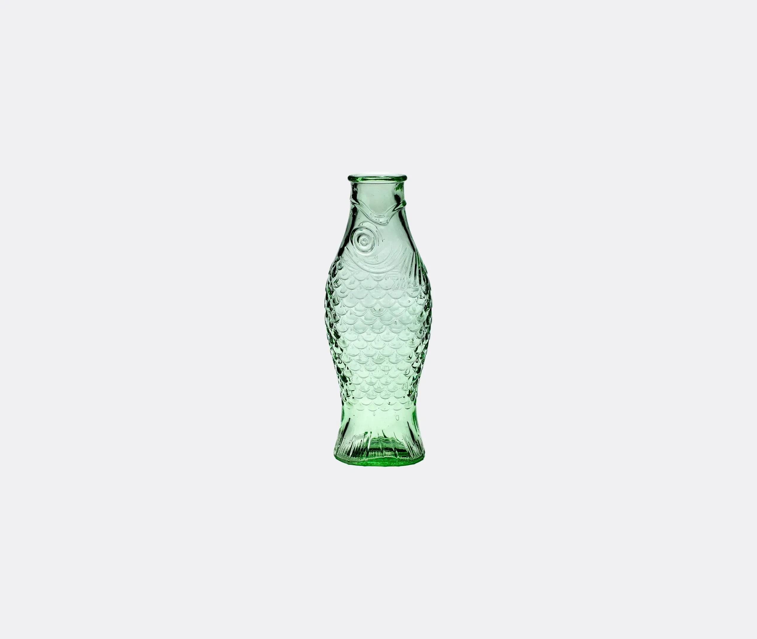 Fish Carafe with 4 Glasses Set - Green, Glass