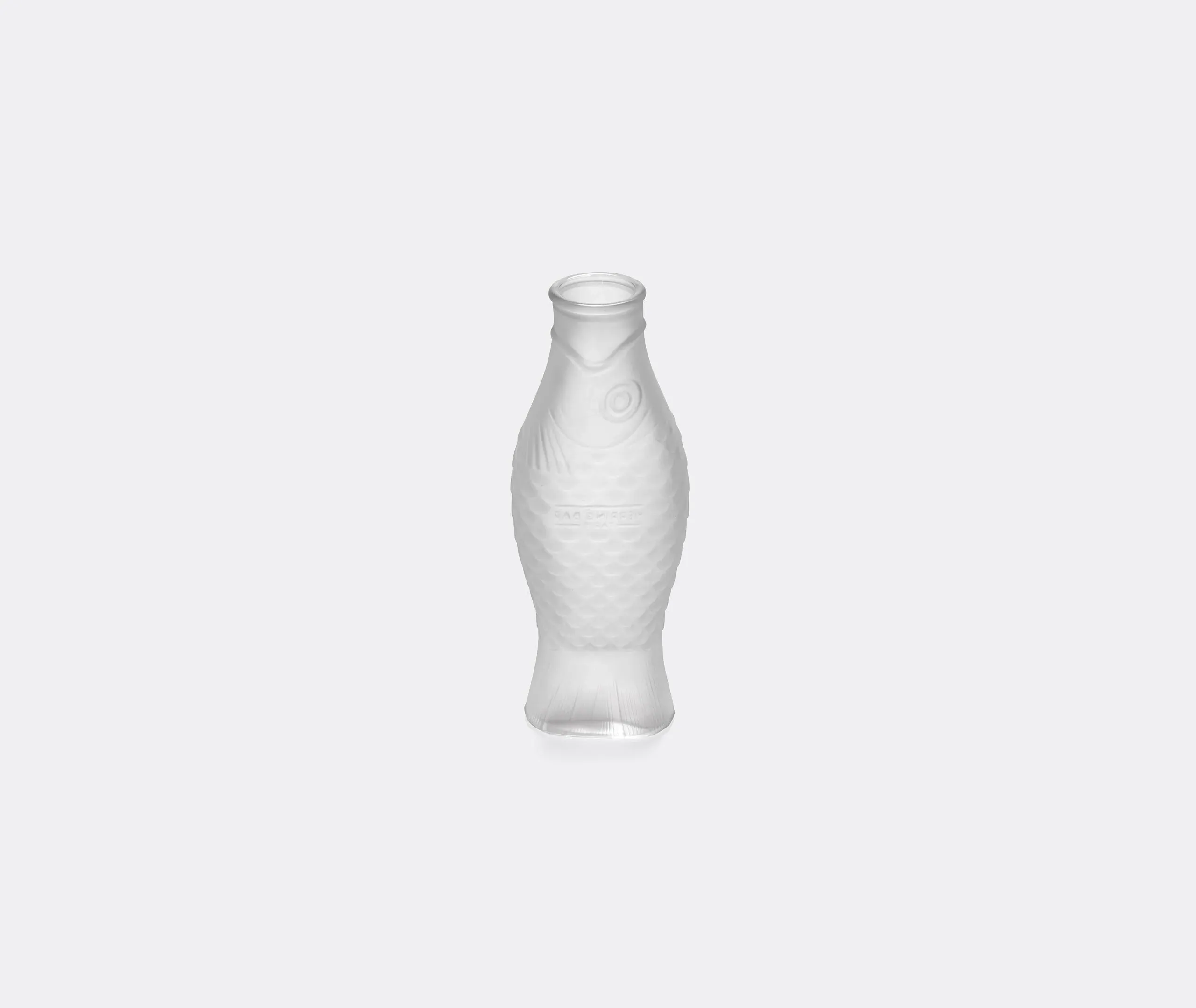 Fish-Shaped Carafe - White, Frosted Glass