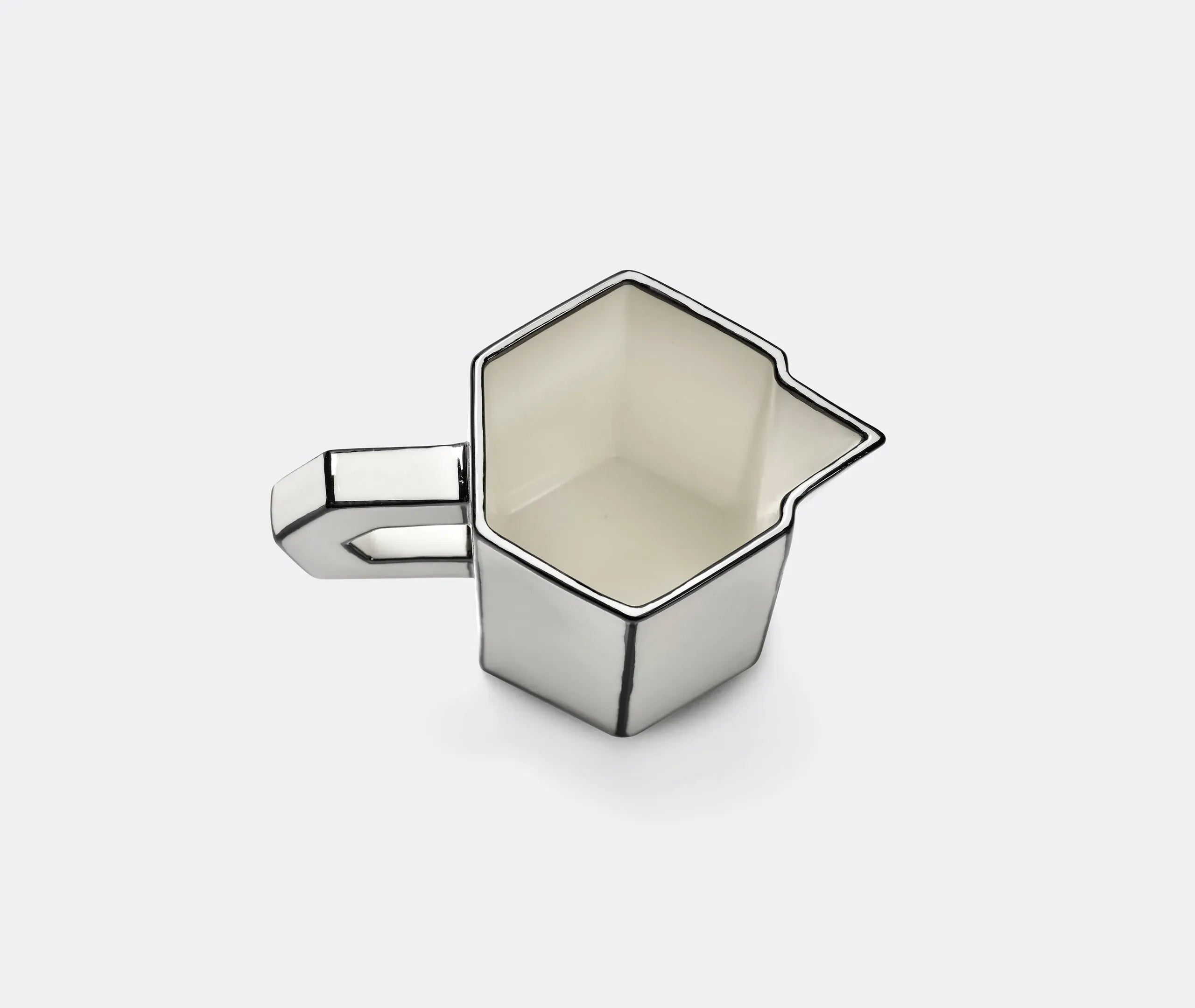 Geometric Jug - White, Porcelain