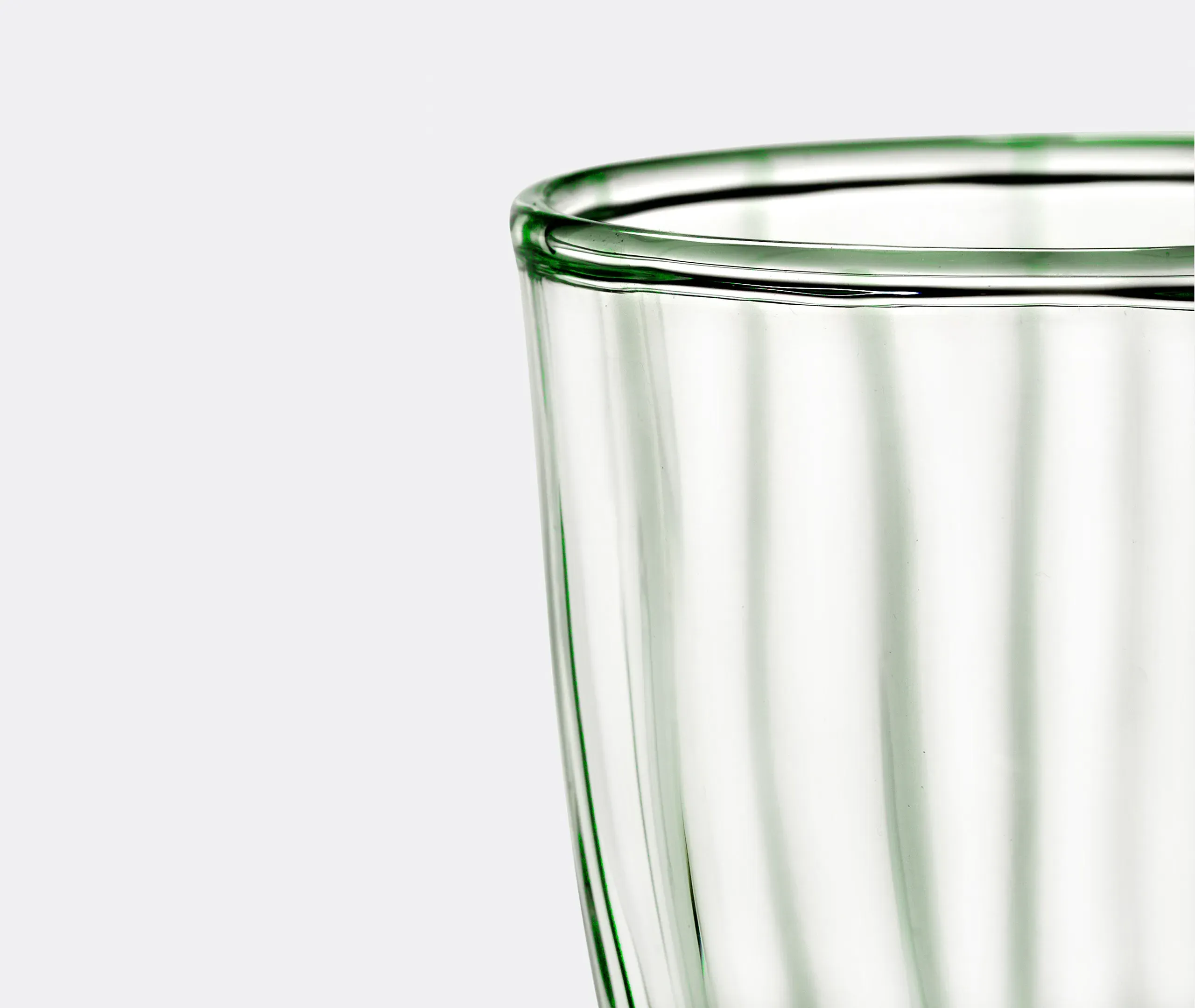 Gigi 02 Tumbler Glass Set of Four - Green, Borosilicate Glass alternate view