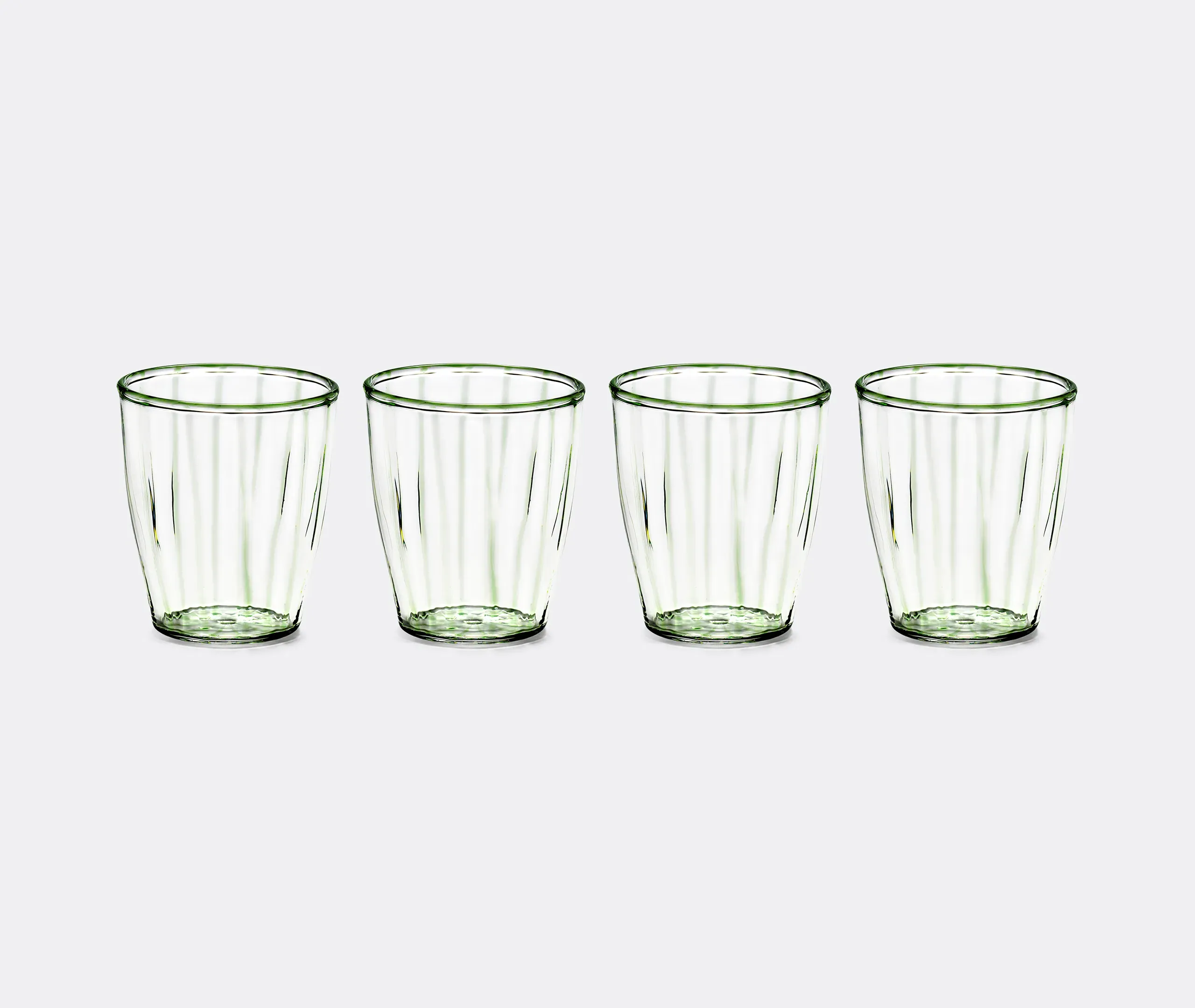 Gigi 02 Tumbler Glass Set of Four - Green, Borosilicate Glass product