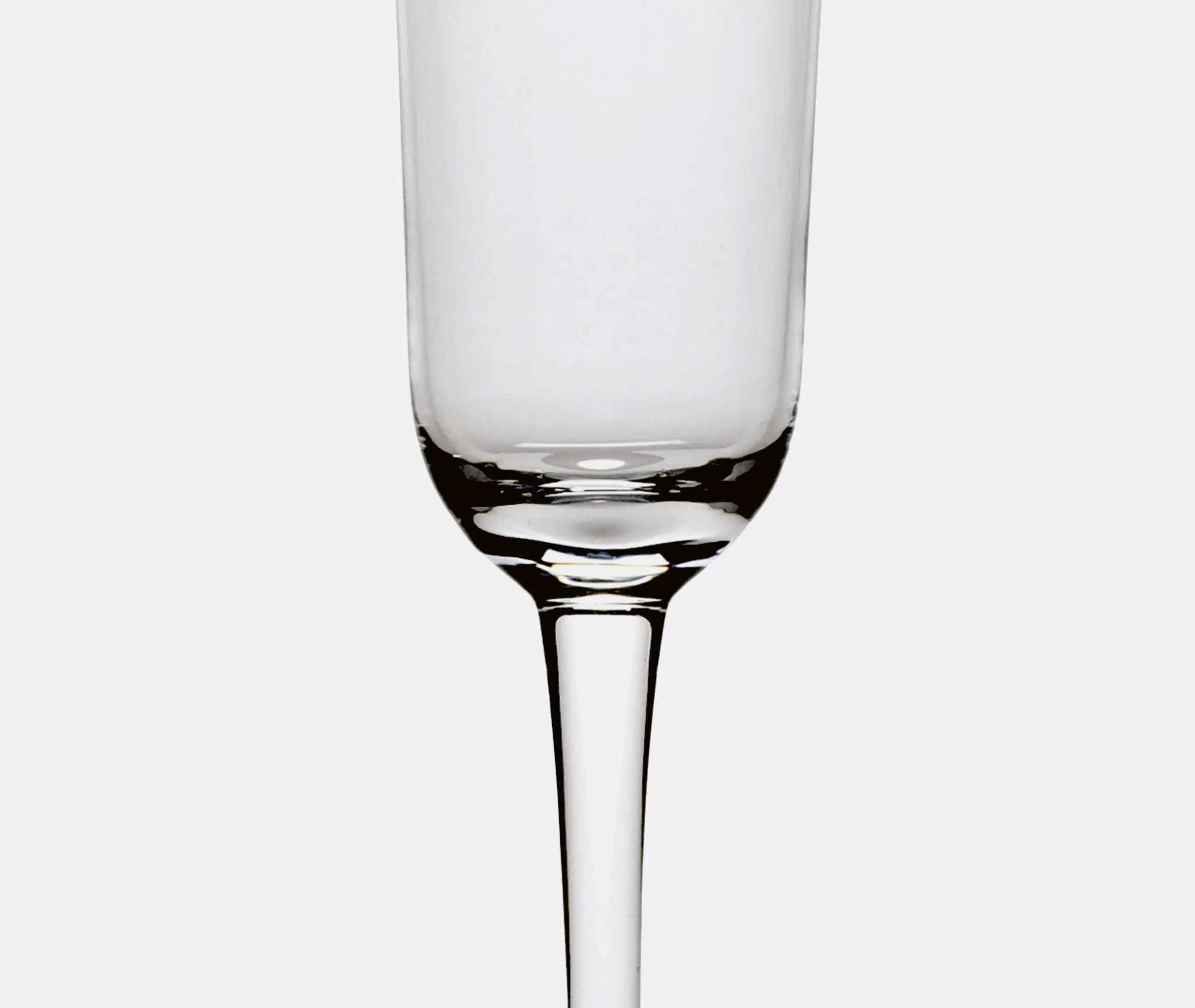 Grace Champagne Glass Set of Four - Transparent, Crystal