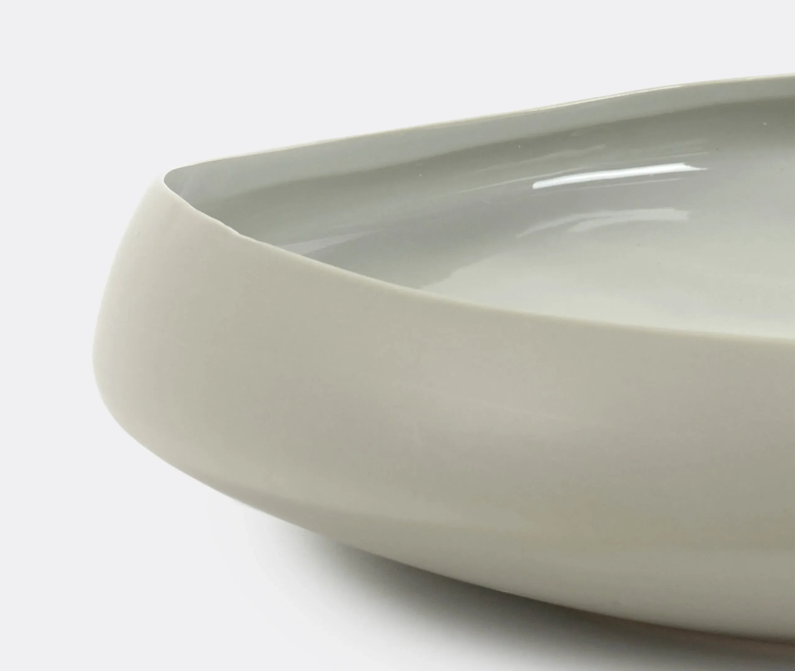 Irregular Bowl - Taupe, Porcelain