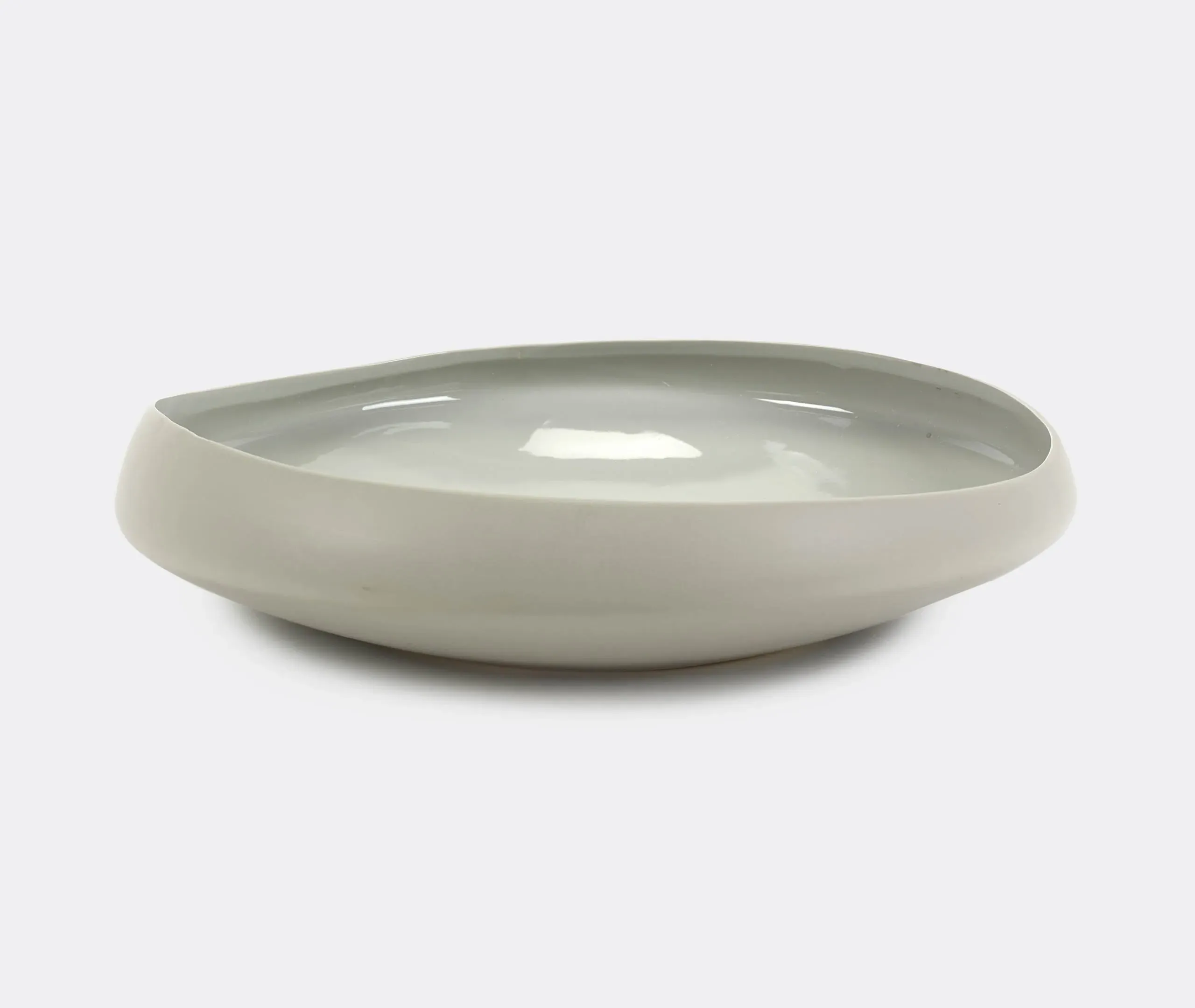 Irregular Bowl with Undulating Edges - Taupe image