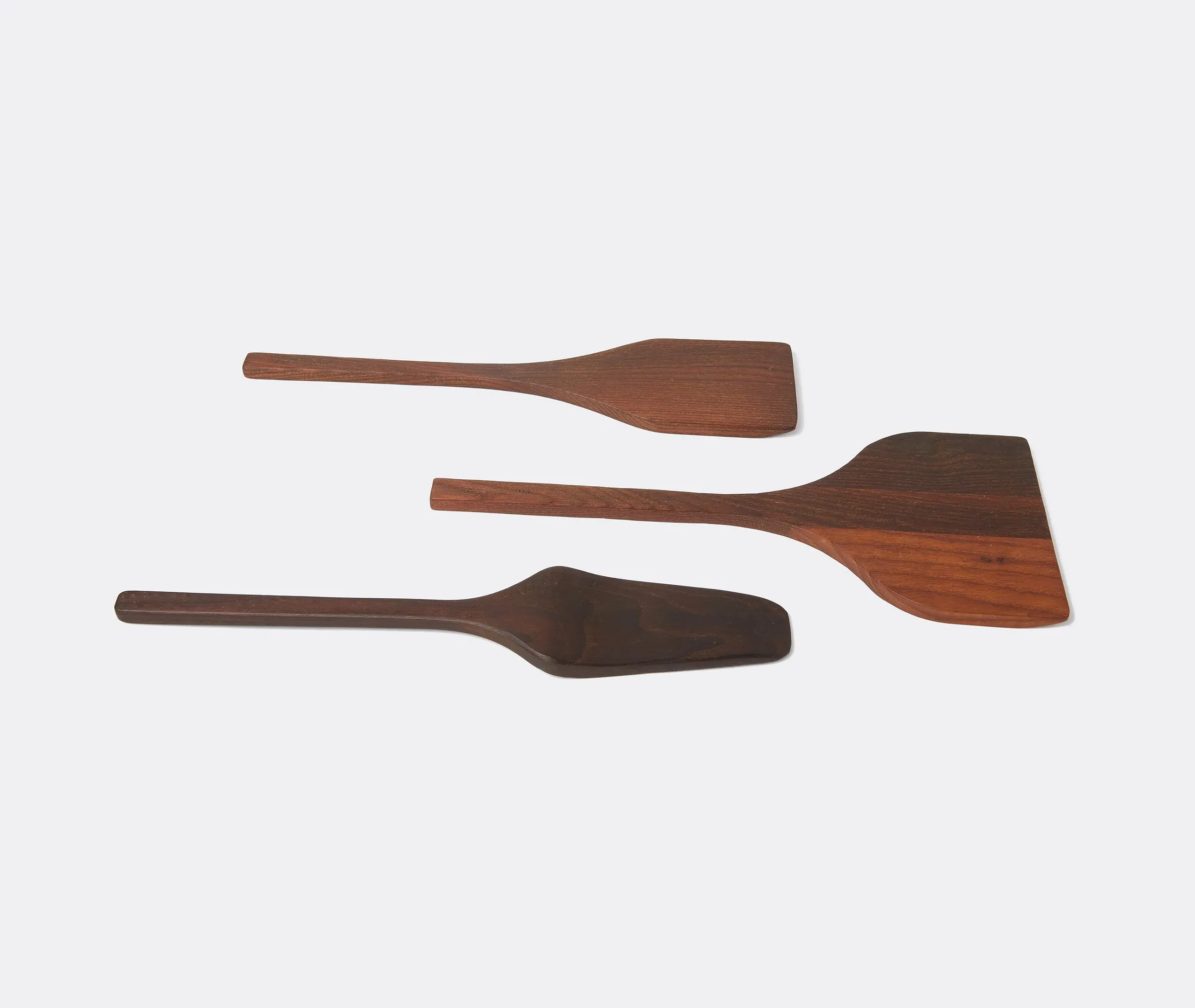 Kitchen Utensil Set - Brown, Carbonised Ash Wood