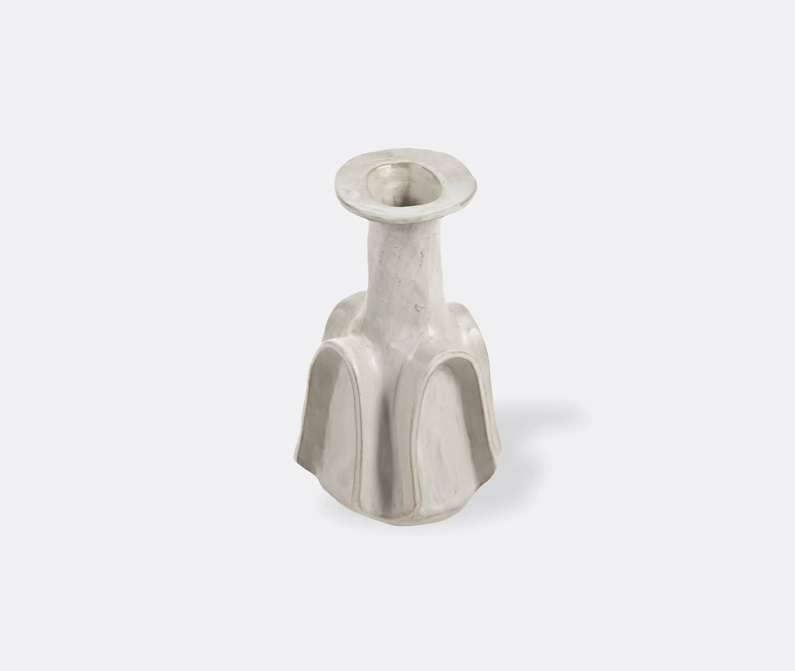 Large Billy Vase 02 with Elongated Neck - White
