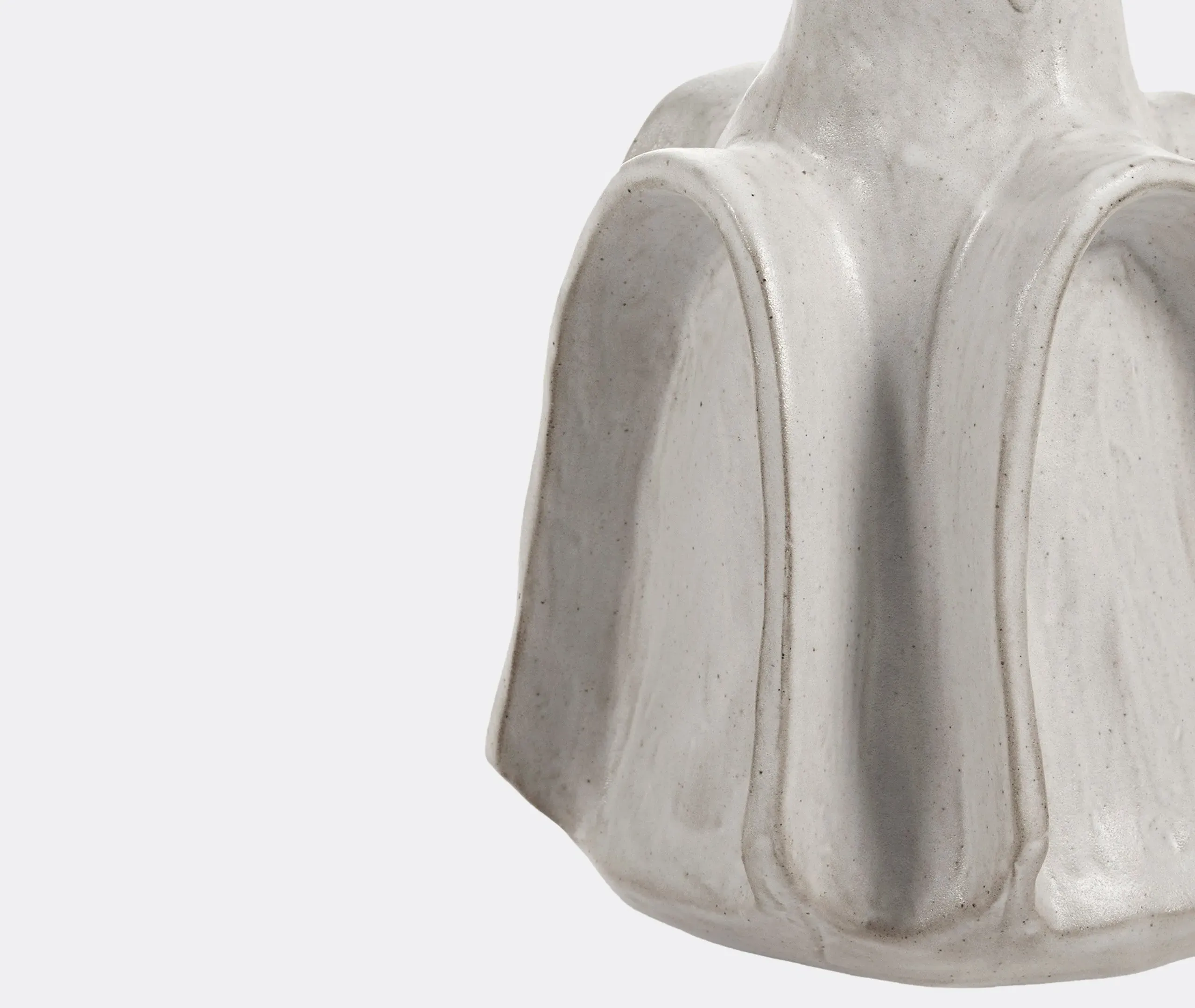 Large Billy Vase 02 with Elongated Neck - White