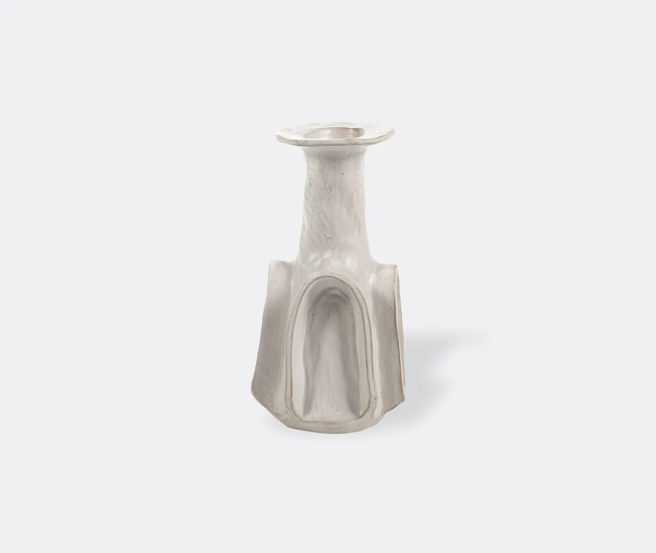 Large Billy Vase 02 with Elongated Neck - White