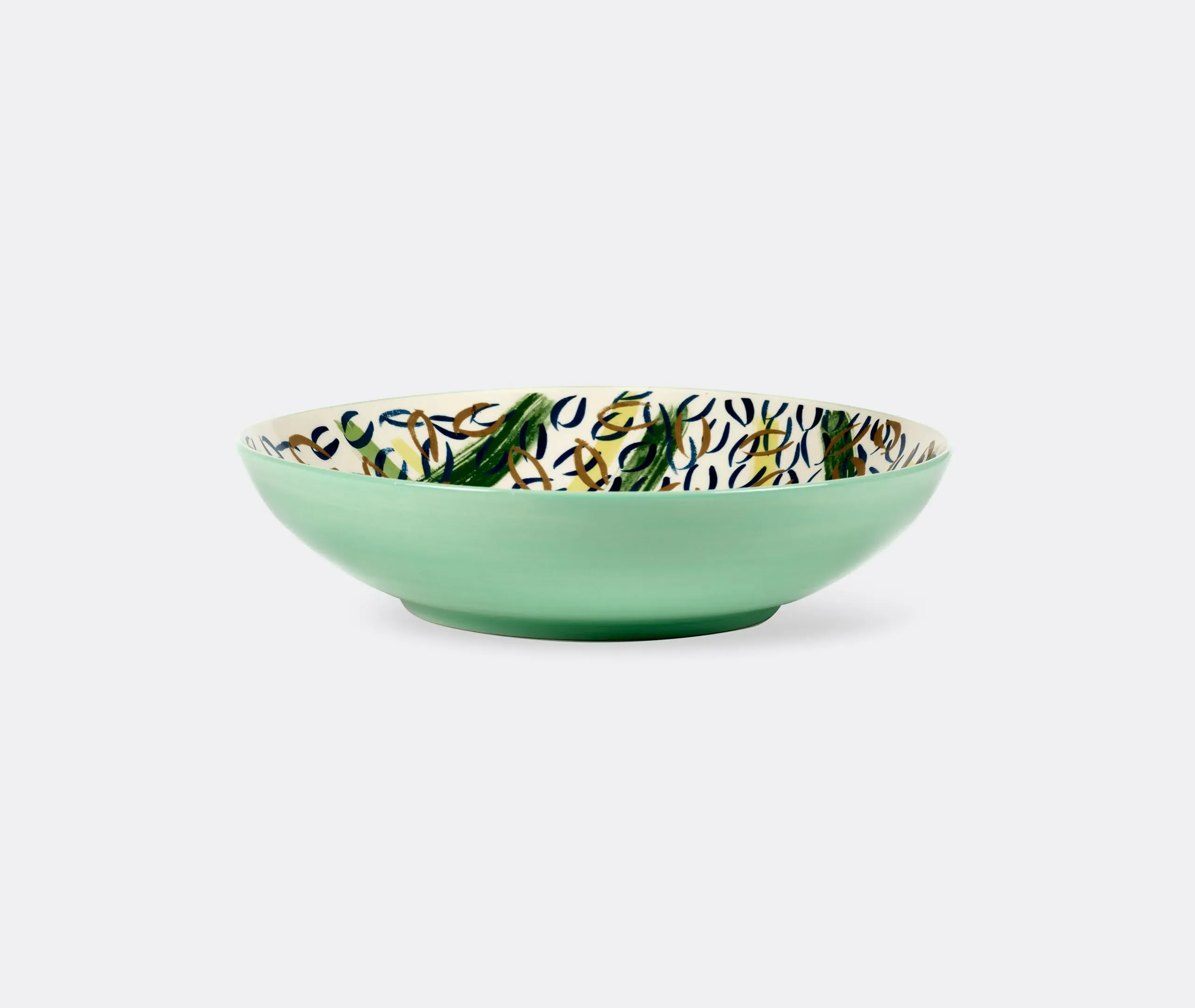 Large Bowl Japanese Design - Multicolor, Ceramic