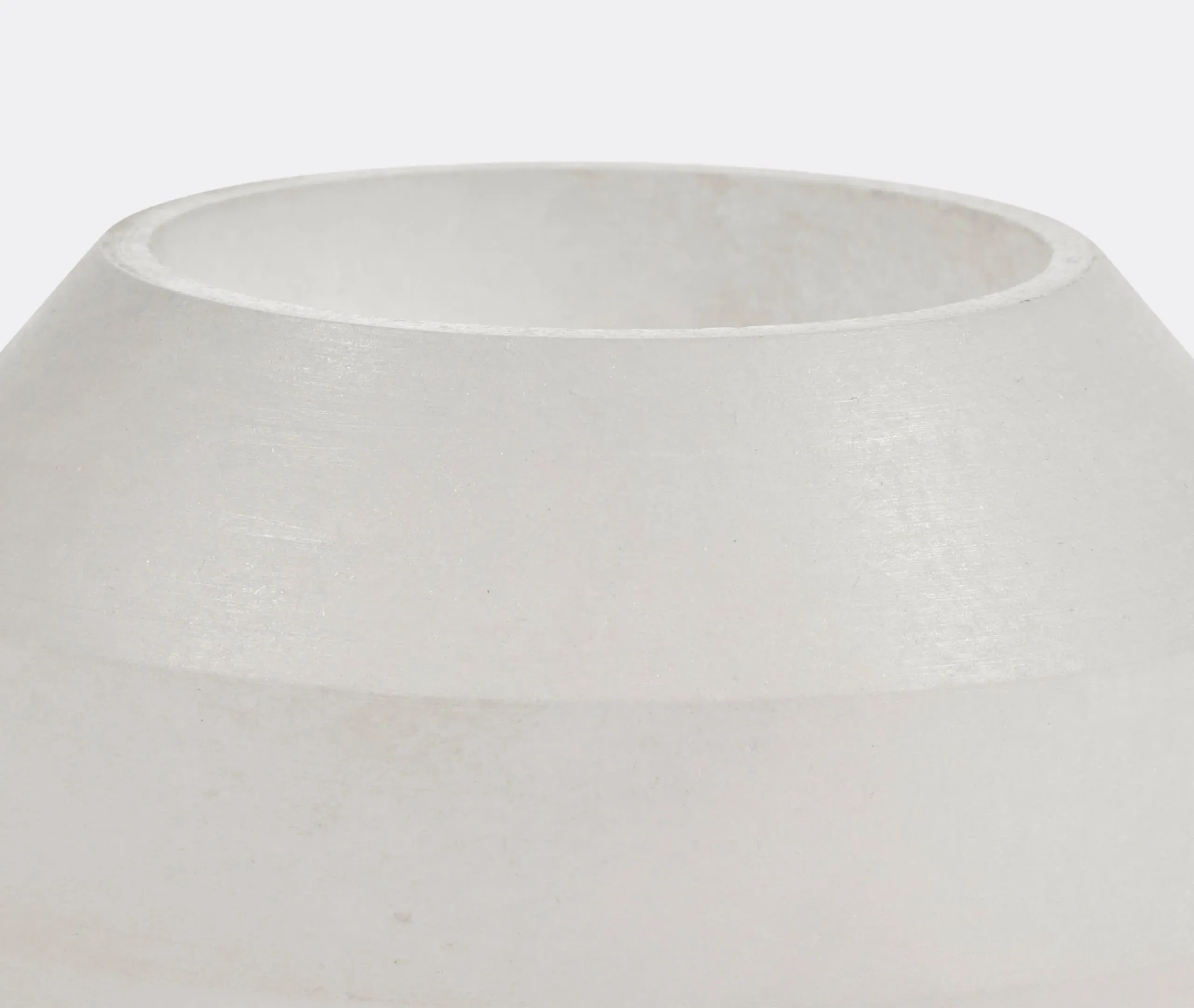 Large Candleholder - White, Alabaster