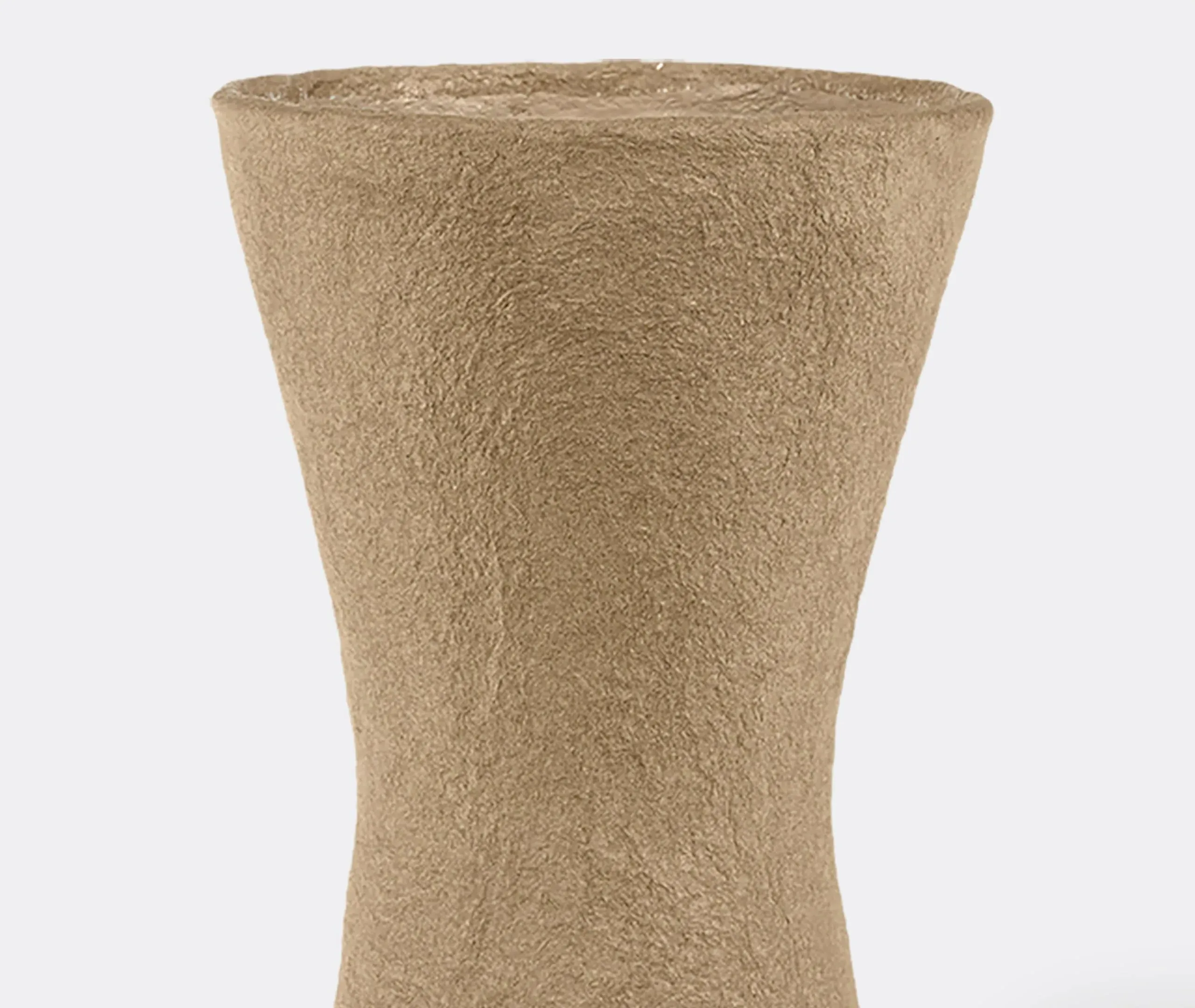 Large Earth Vase - Brown, Papier Mâché