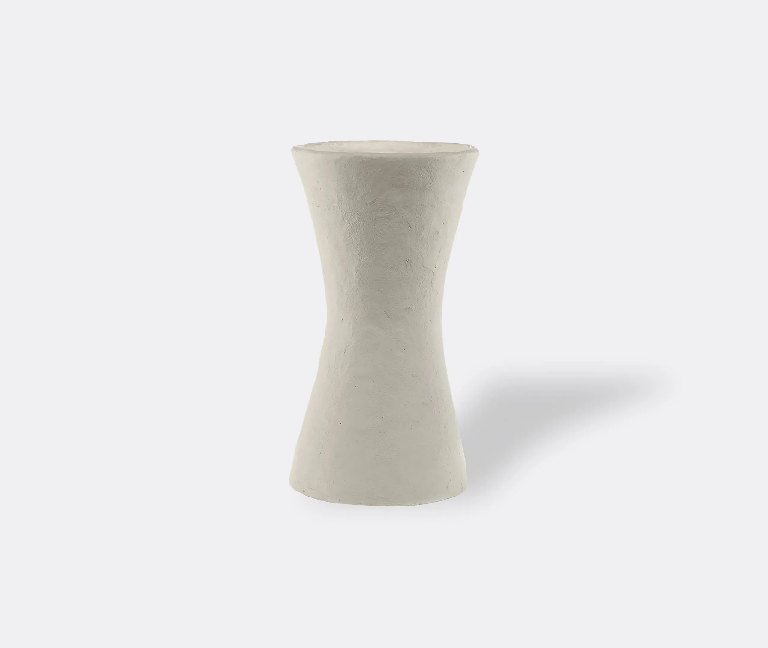 Large Earth Vase - White, Papier Mâché