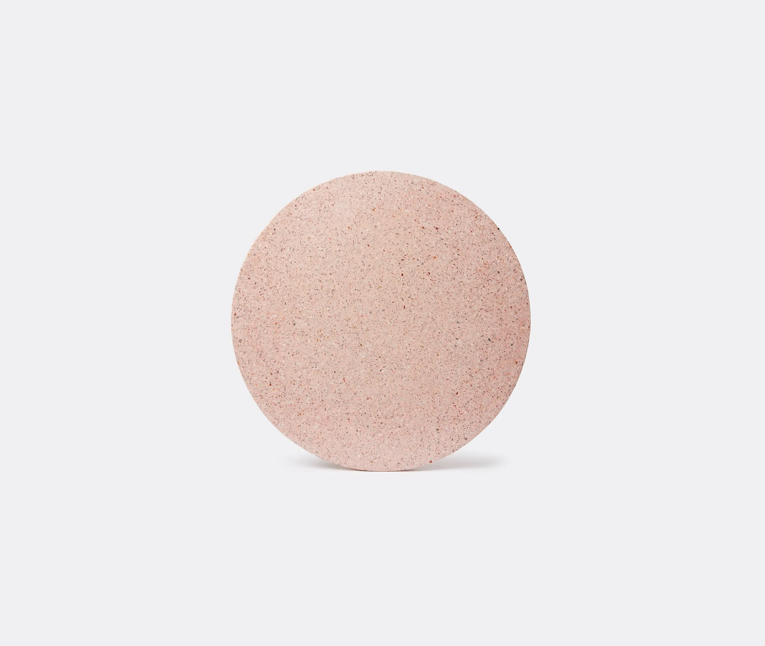 Large Round Plate - Pink, Terrazzo