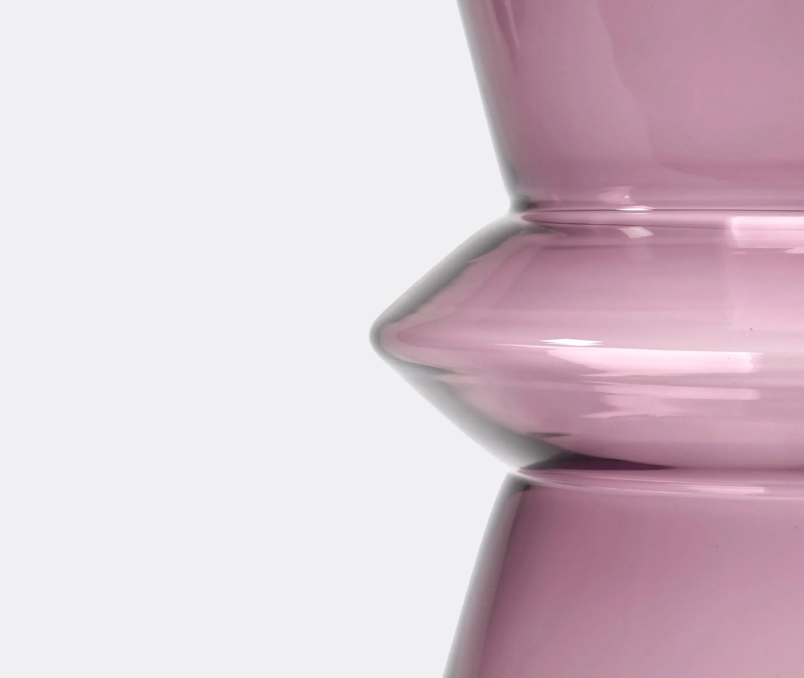 Large Sculptural Vase - Purple, Glass
