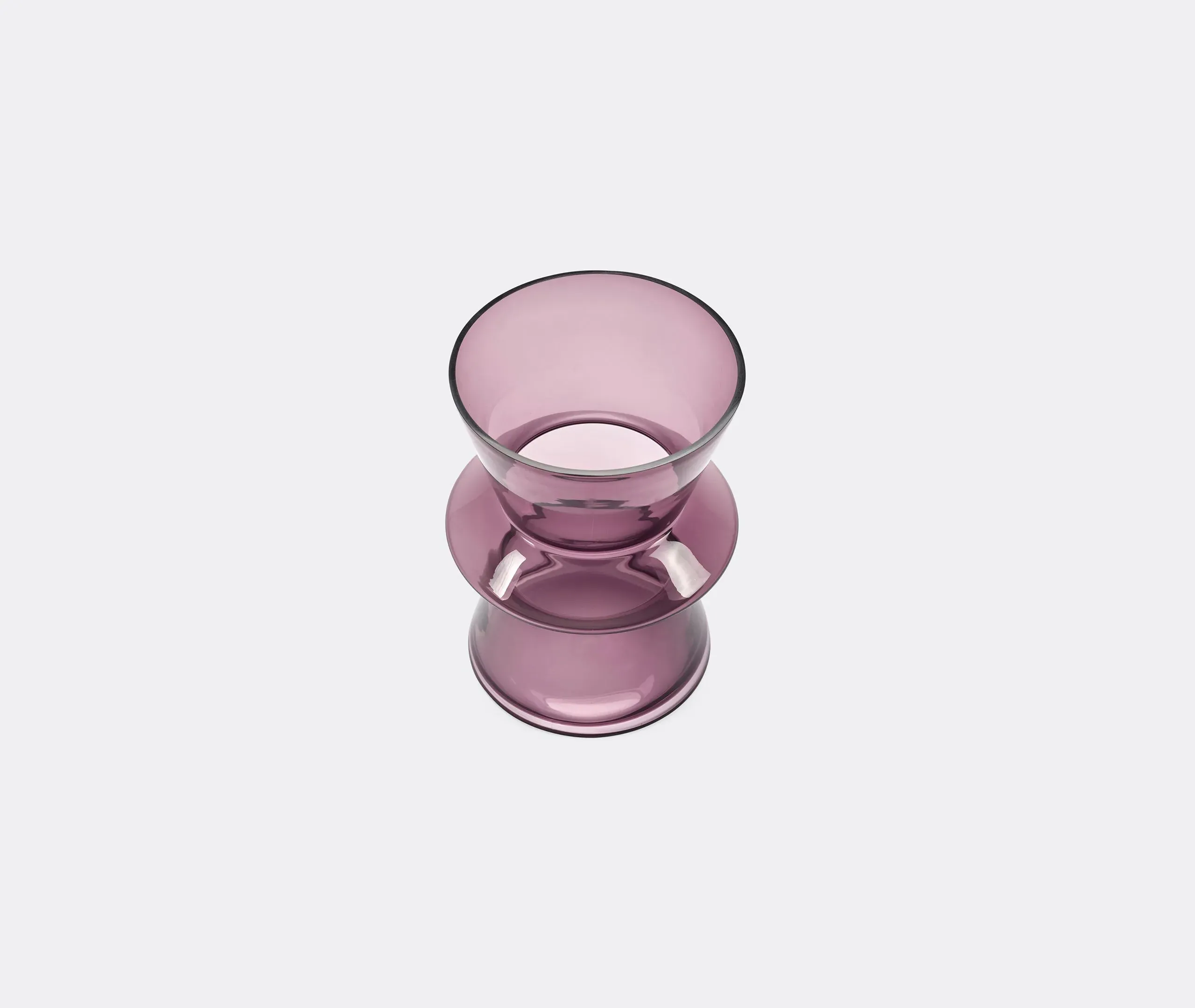 Large Sculptural Vase - Purple, Glass