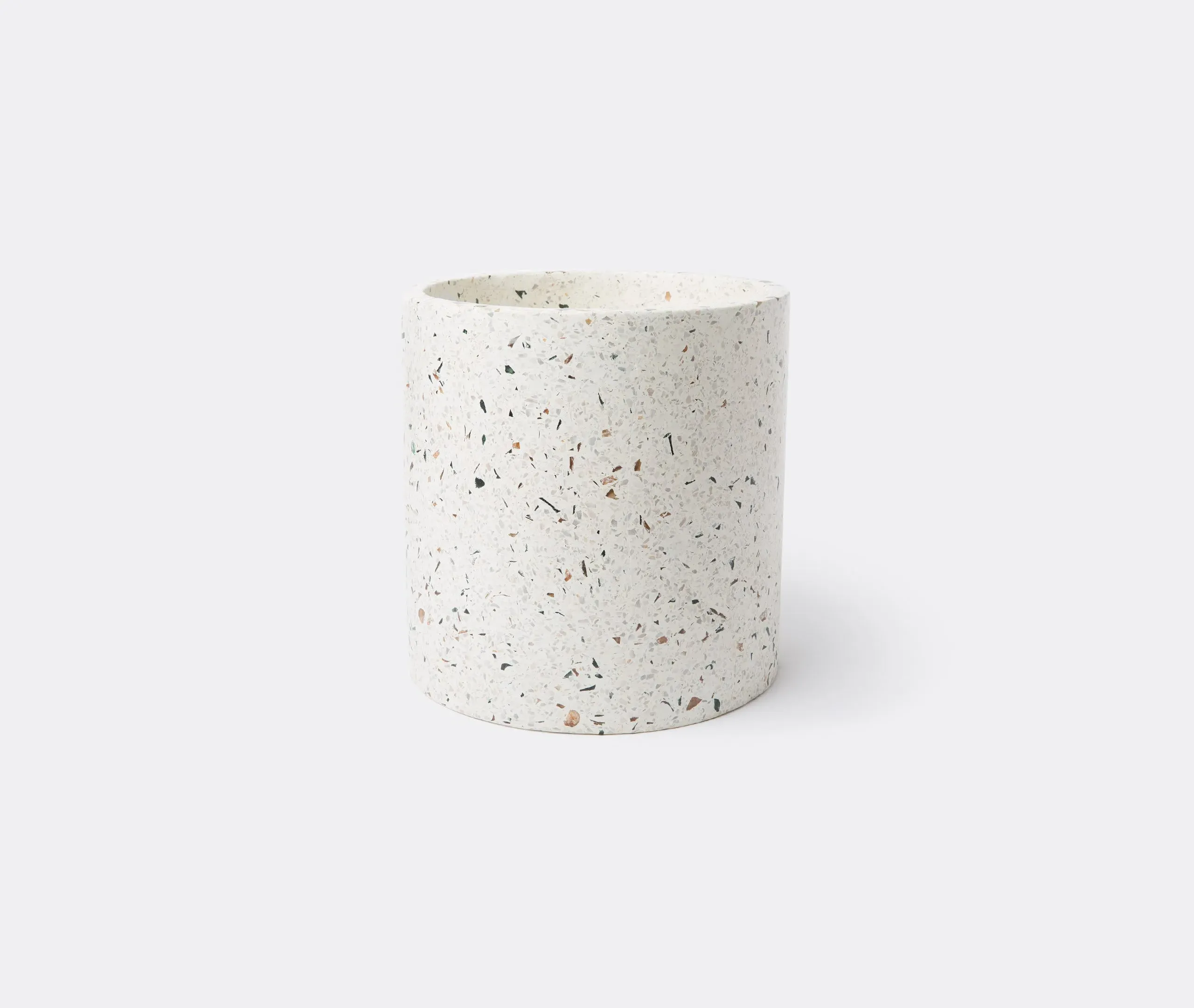 Large Terrazzo Pot - White image