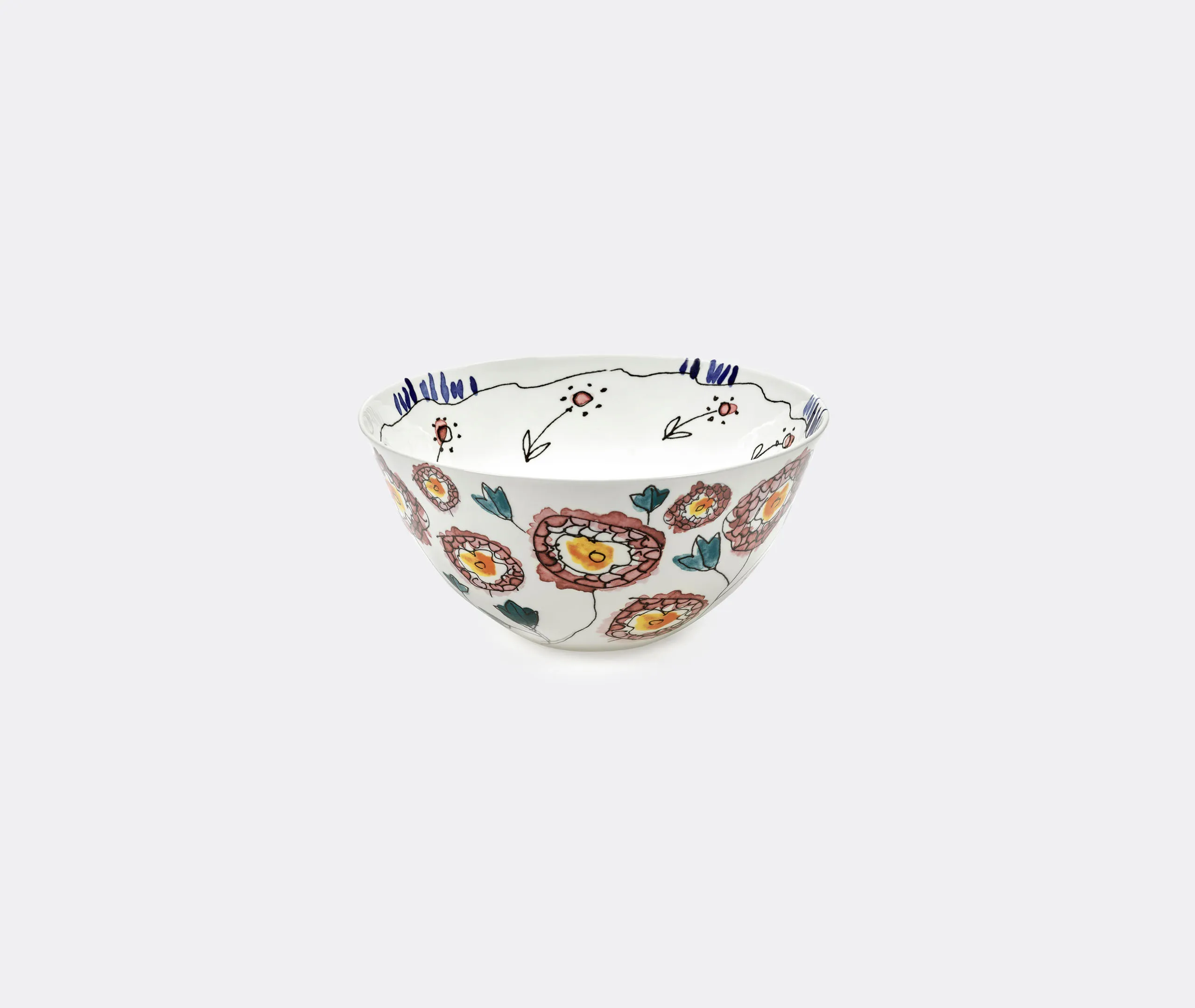 Marni Anemone Milk Serving Bowl - Multicolor, Porcelain