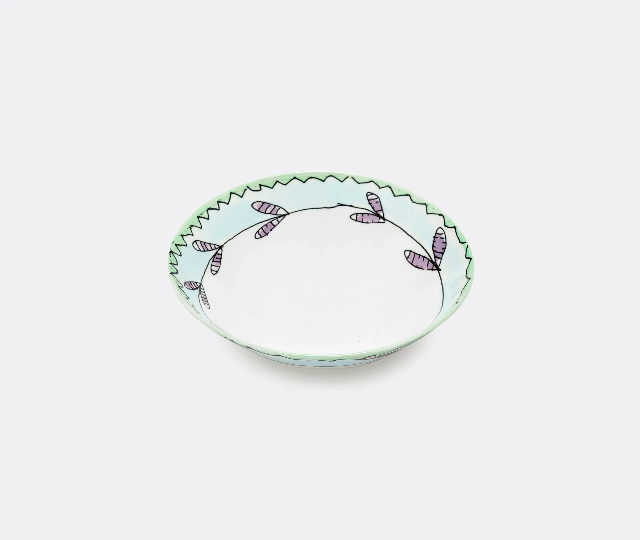 Marni Blossom Milk Low Bowl Set of Two - Multicolor, Porcelain